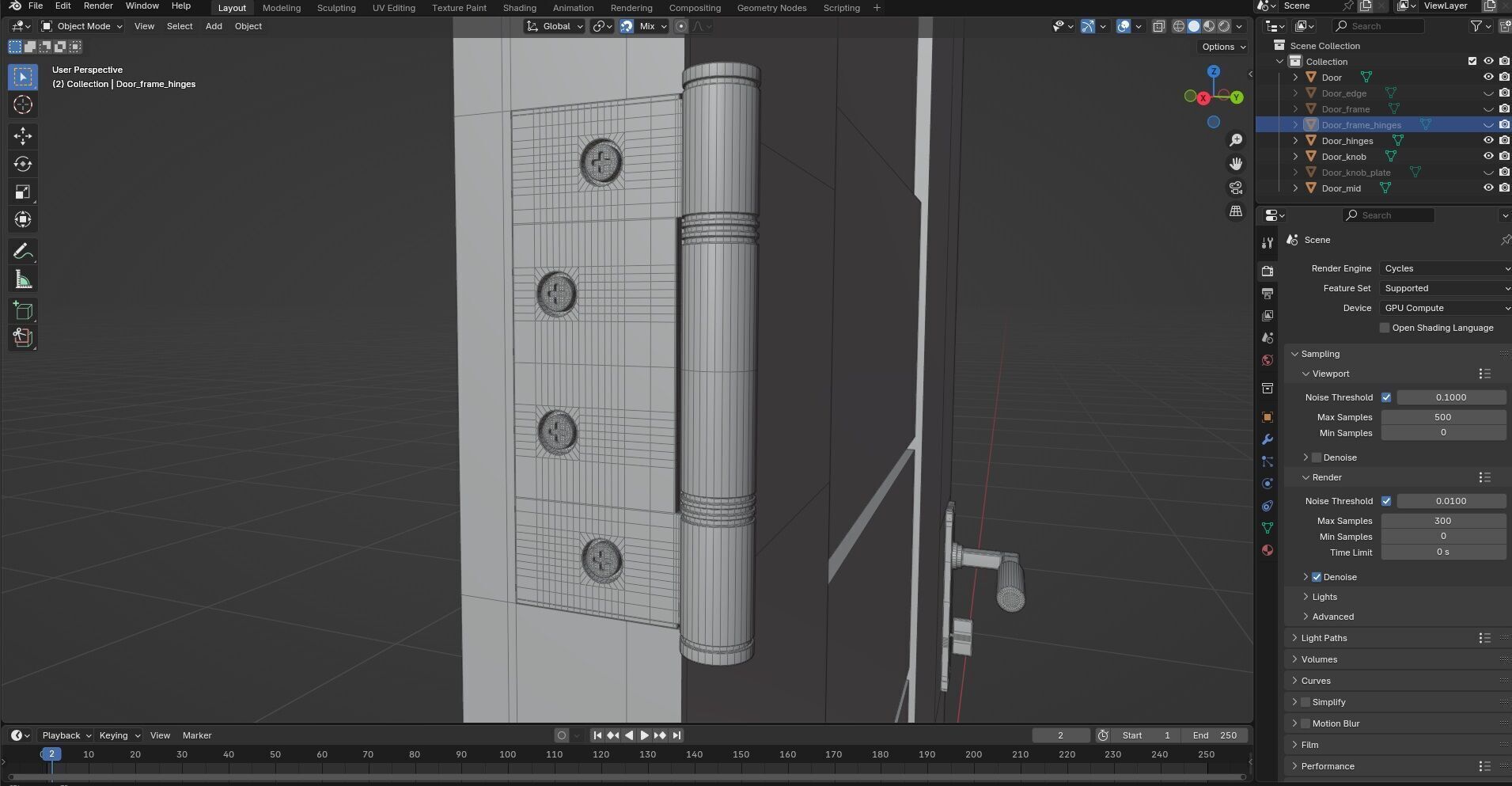 Door Design CG67 3D model_9