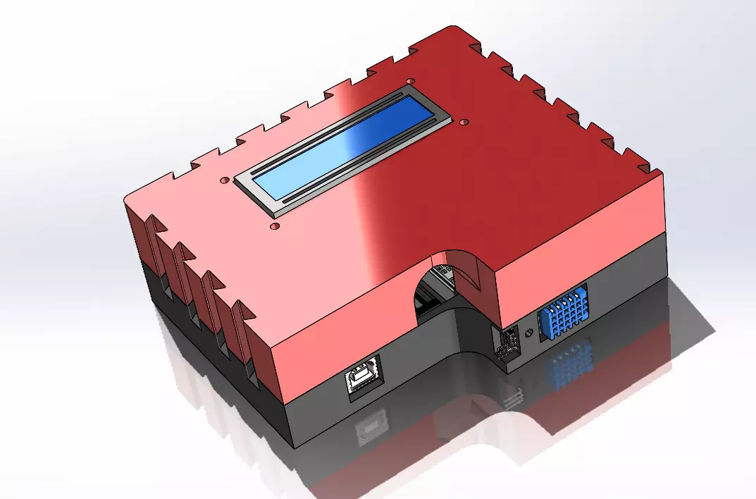 Electronics housing  3D print model_0