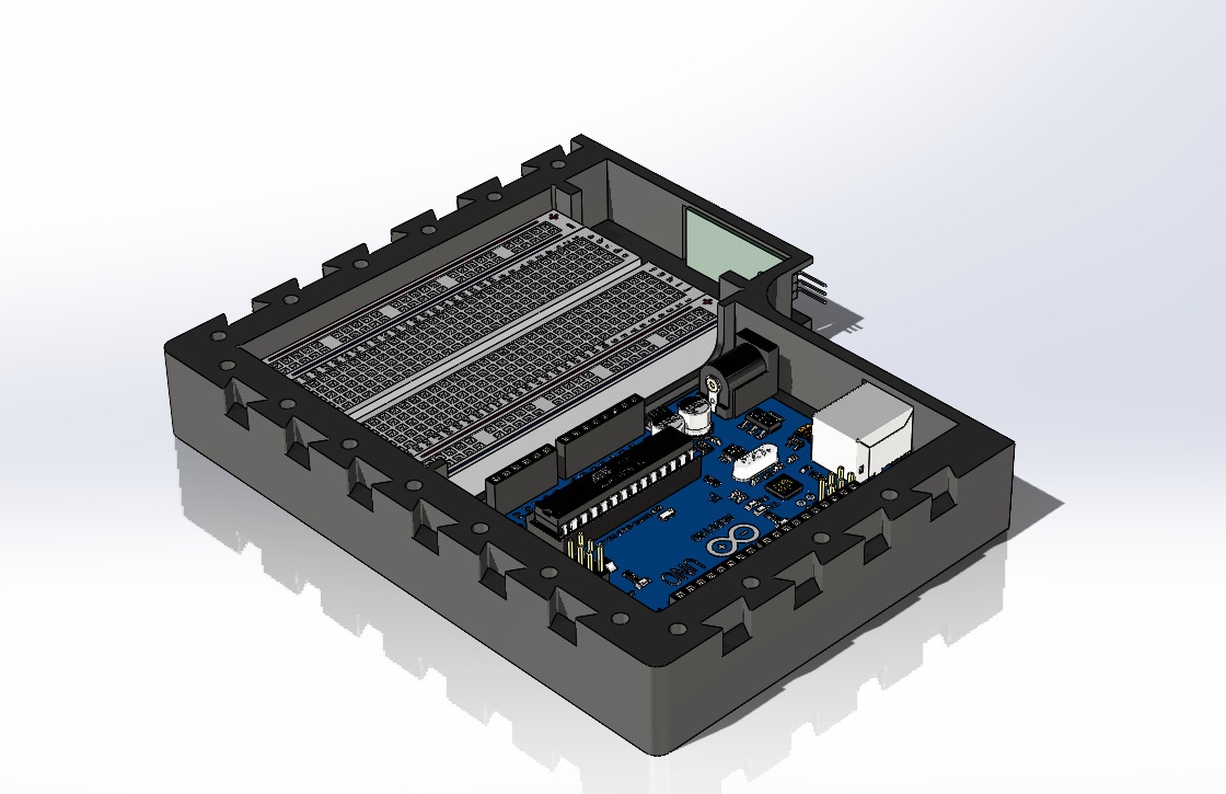 Electronics housing  3D print model_3