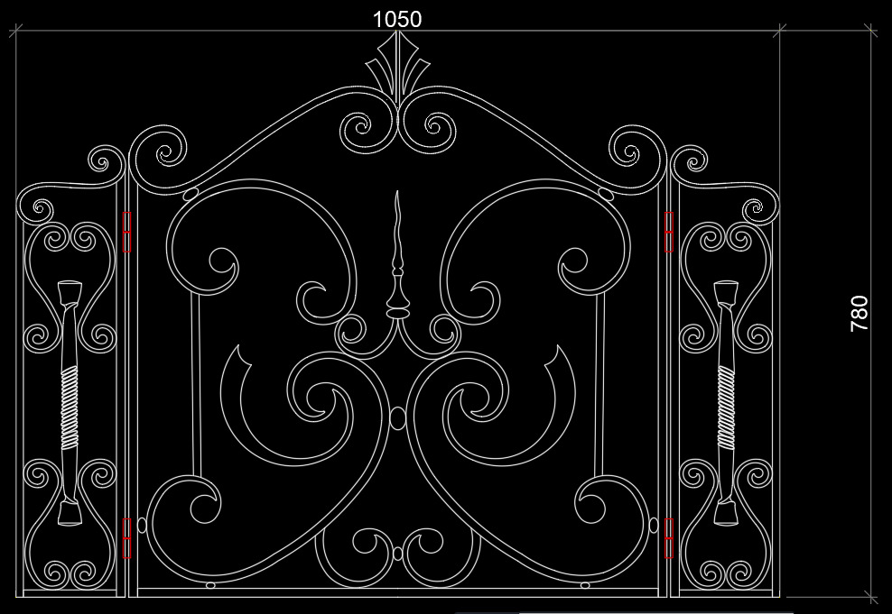 Fire Protection Neoclassical Style BLacksmith Viet Nam 3D model_1