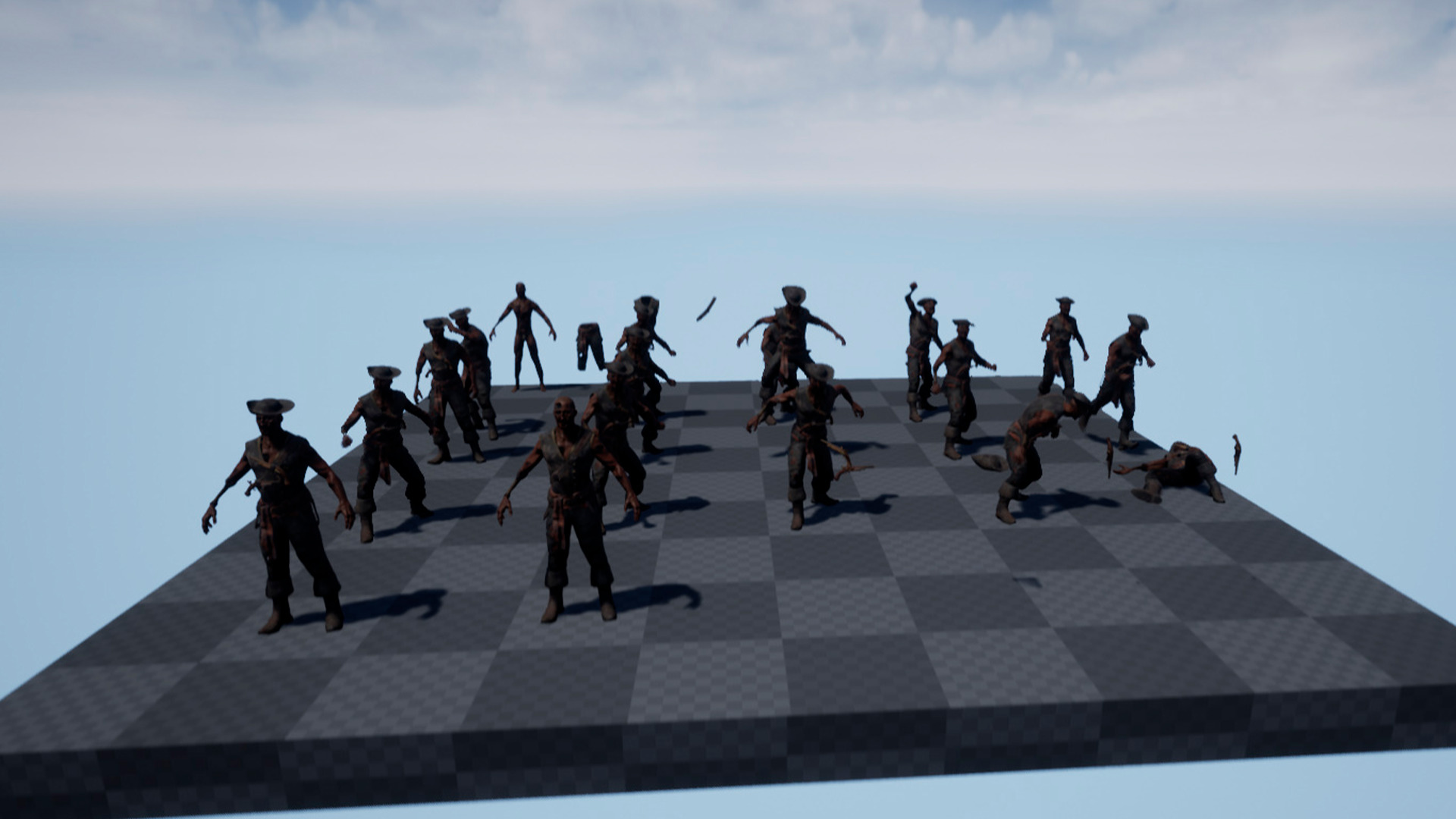 PIRATE UNDEAD 10 Low-poly 3D model_15