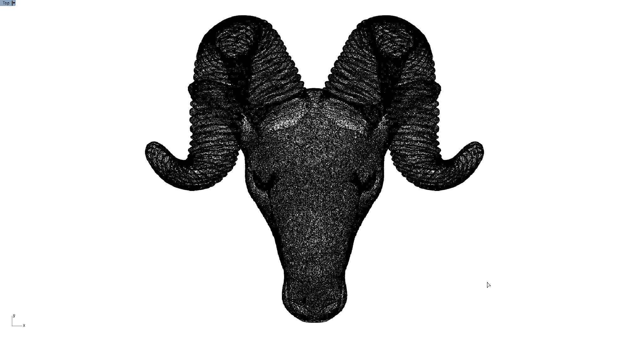 GOAT 3D pendant 3D print model_6