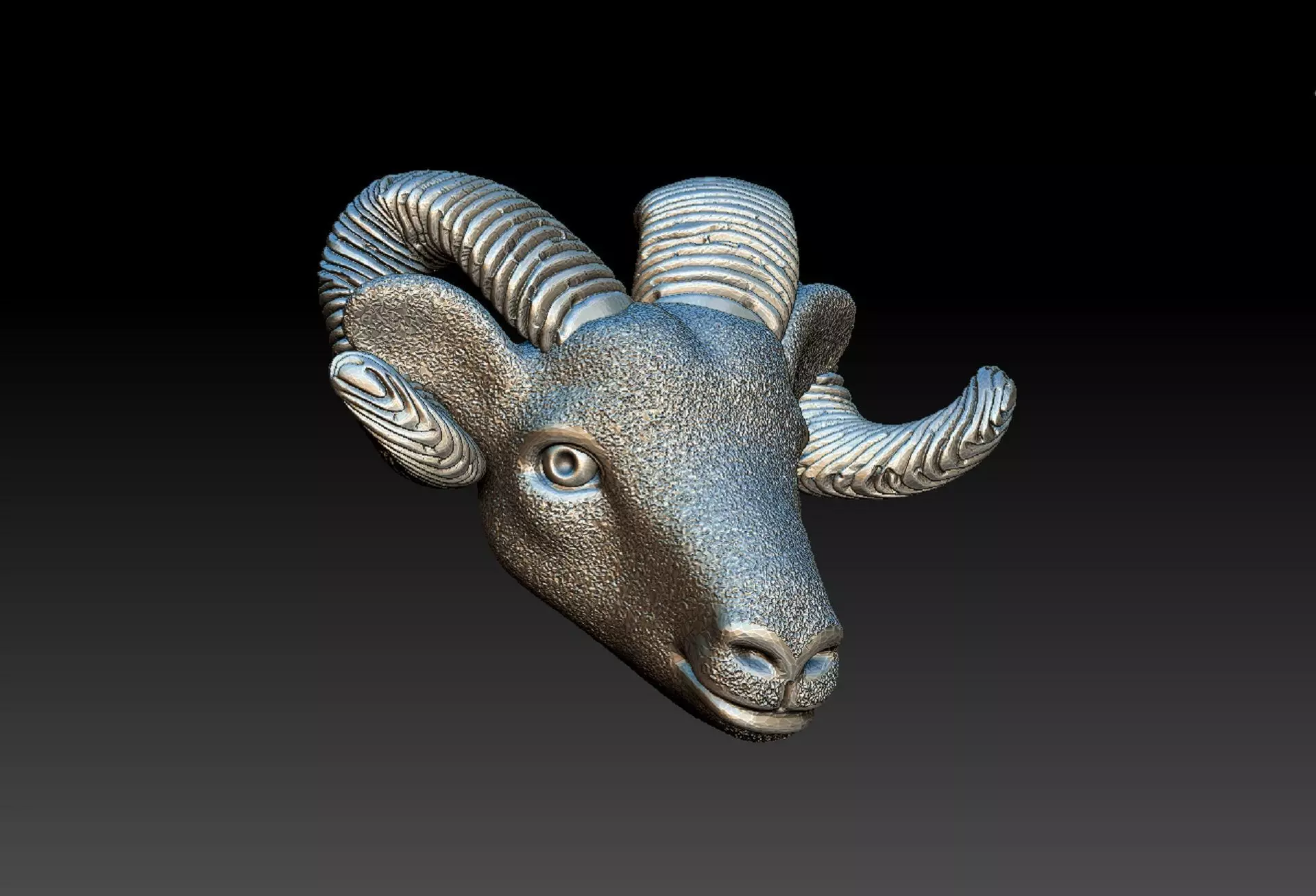 GOAT 3D pendant 3D print model_0
