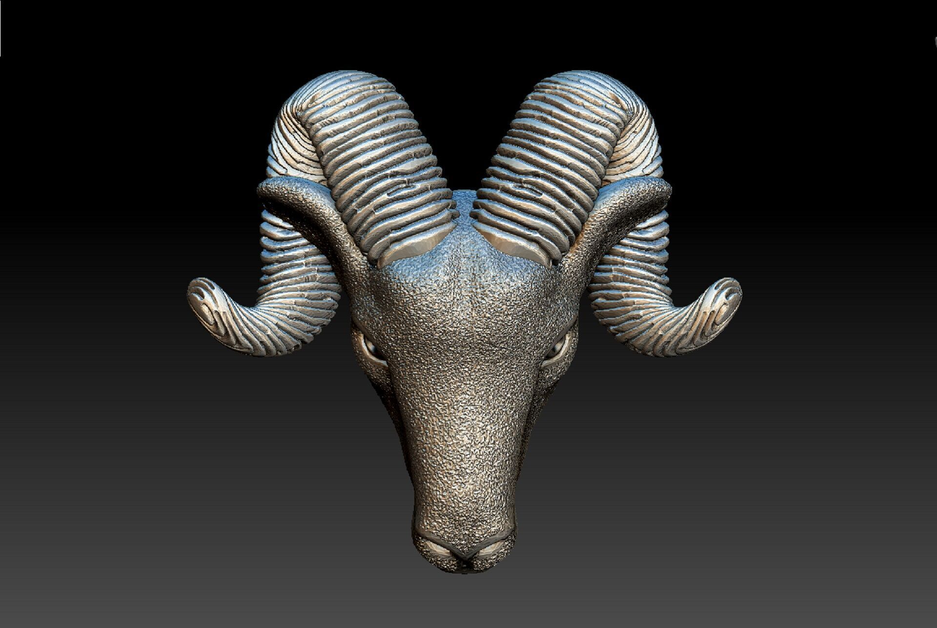 GOAT 3D pendant 3D print model_1