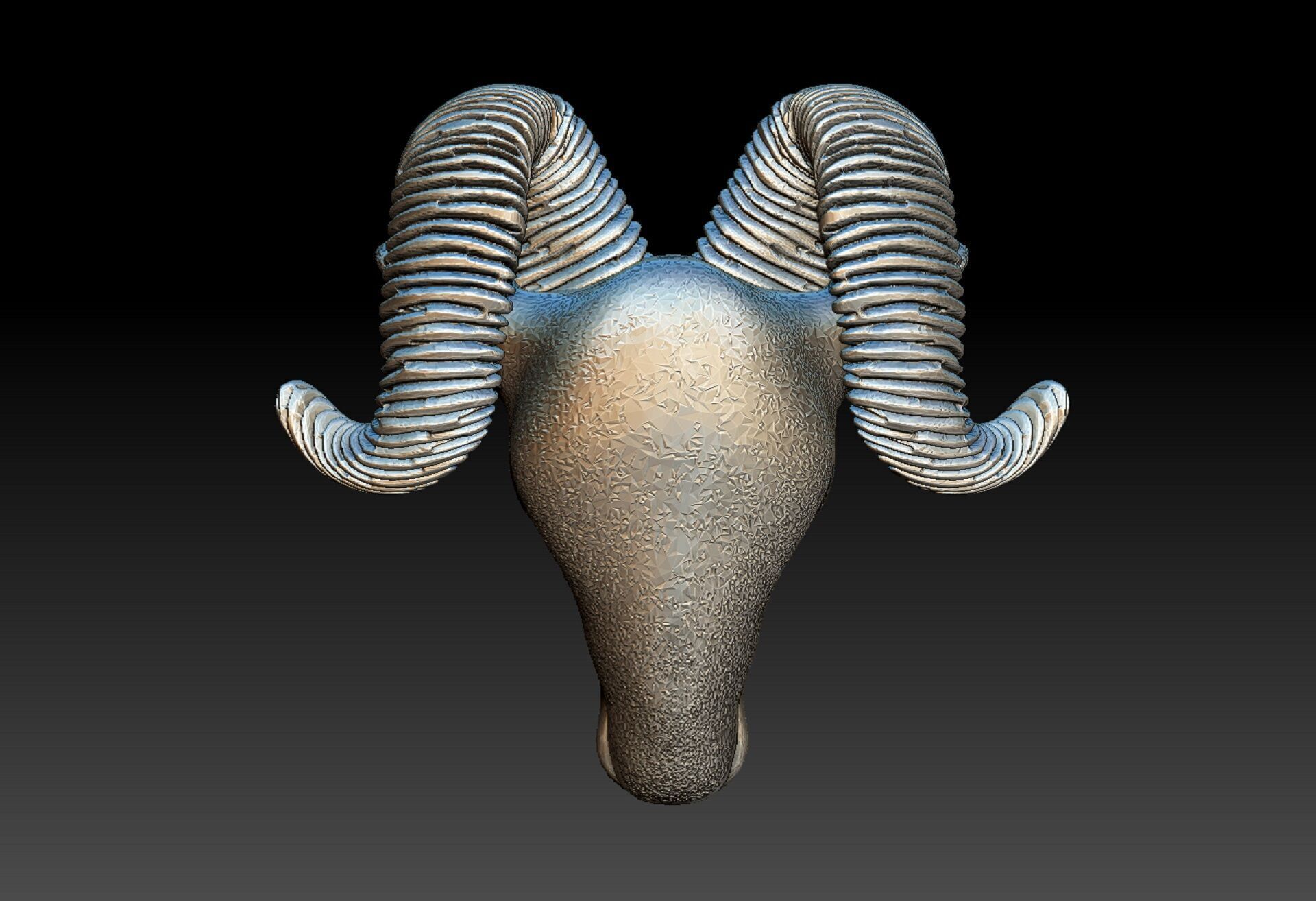 GOAT 3D pendant 3D print model_3