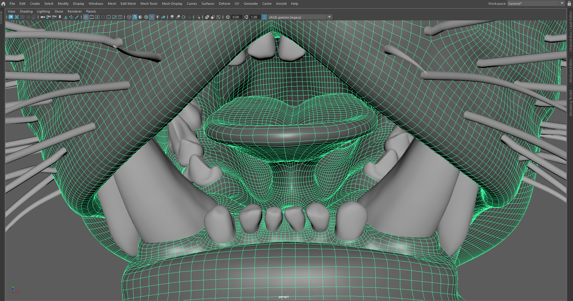 Tiger Low-poly 3D model_7