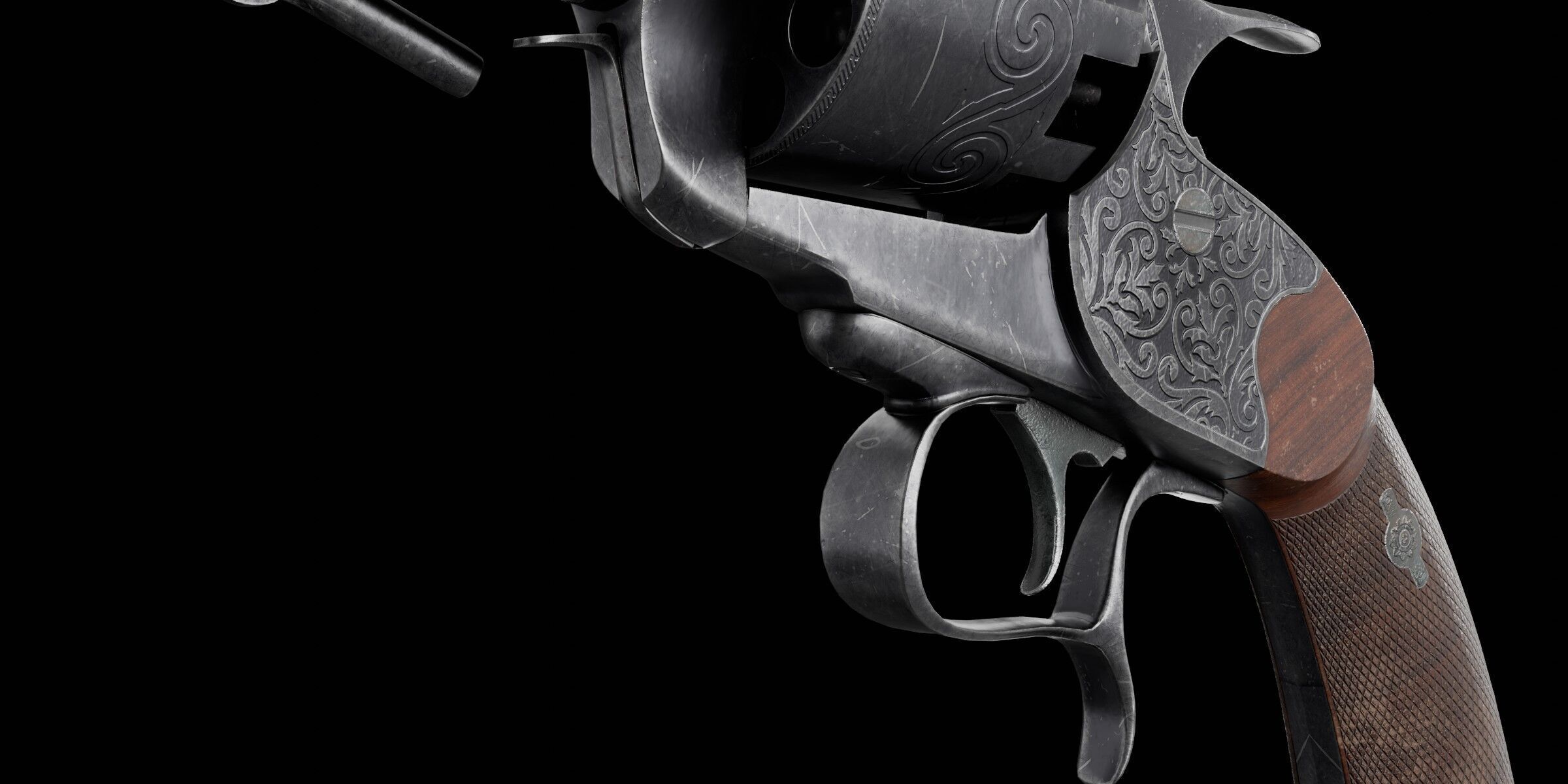 LeMat Revolver Low-poly 3D model_4