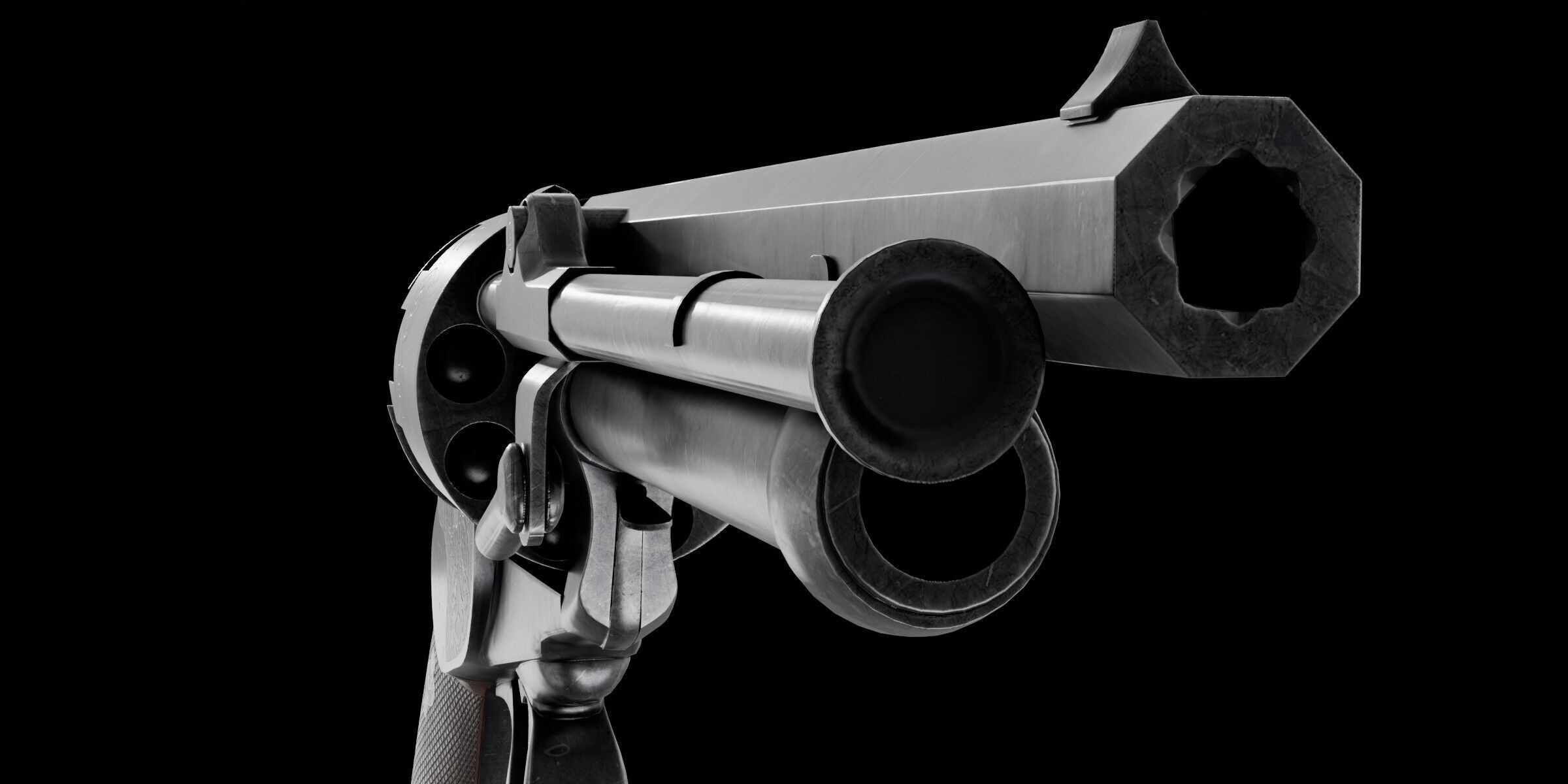 LeMat Revolver Low-poly 3D model_12