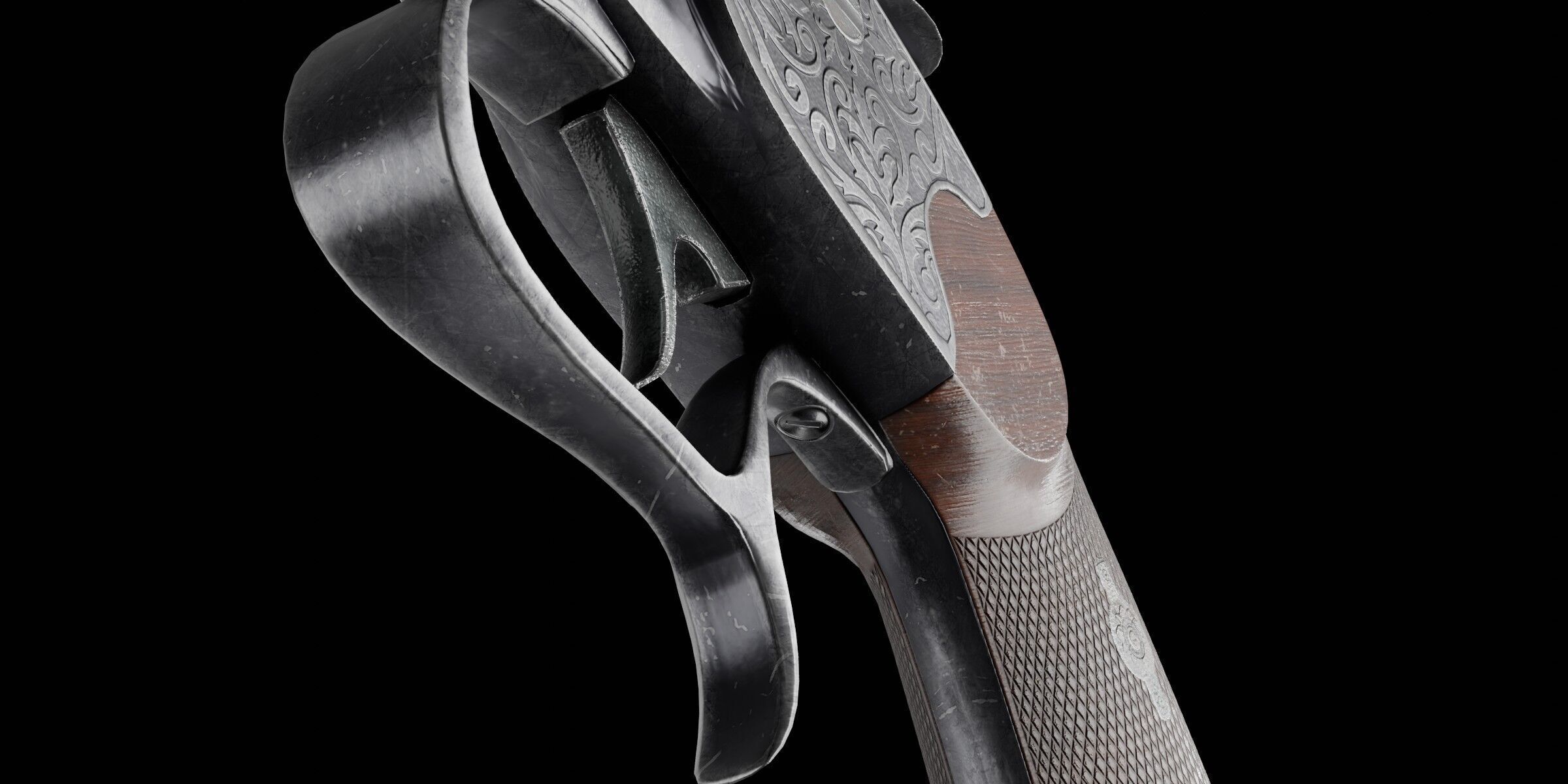 LeMat Revolver Low-poly 3D model_6