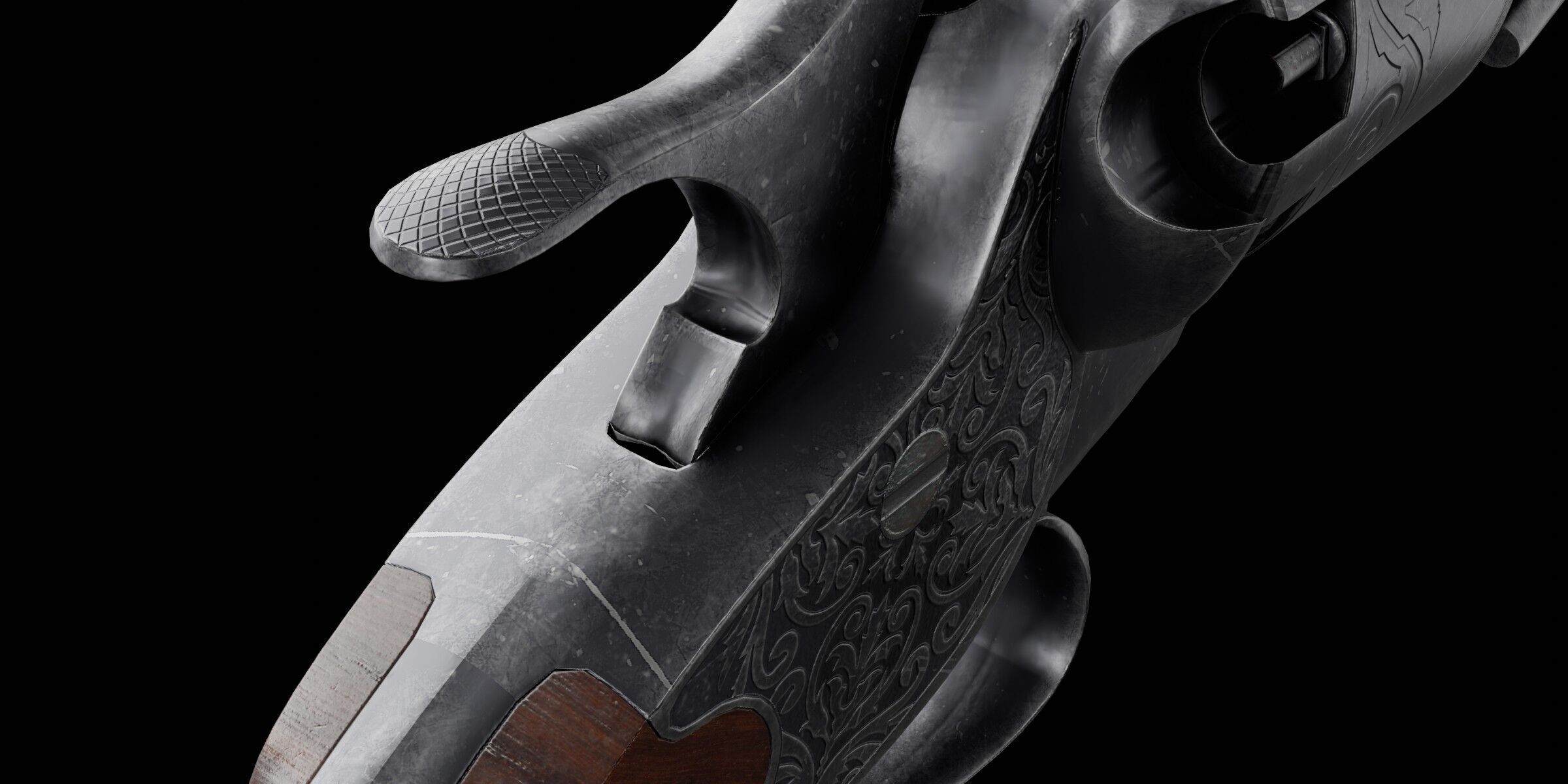 LeMat Revolver Low-poly 3D model_3