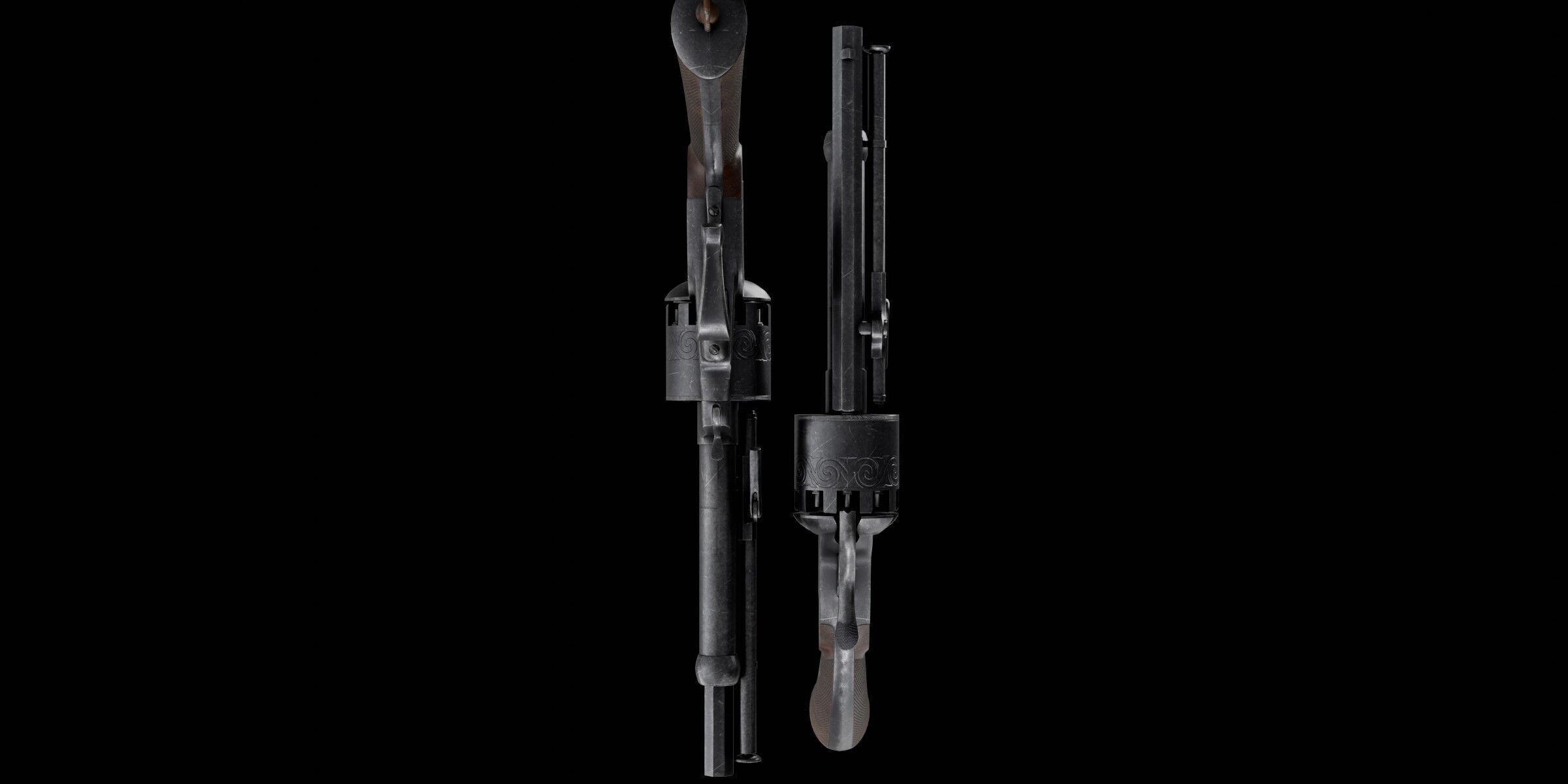 LeMat Revolver Low-poly 3D model_8