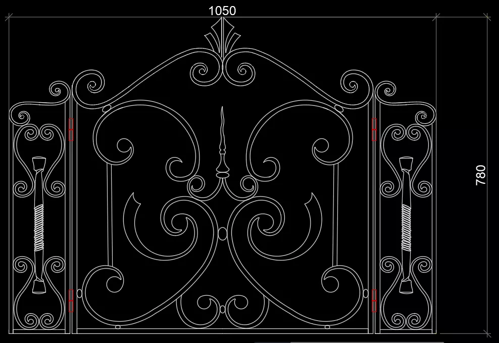 Fire Protection Neoclassical Style BLacksmith Viet Nam 3D model_0