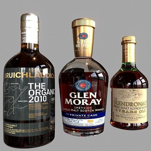 SCOTCH WHISKEY BOTTLE COLLECTION NO8 A 3D model 7