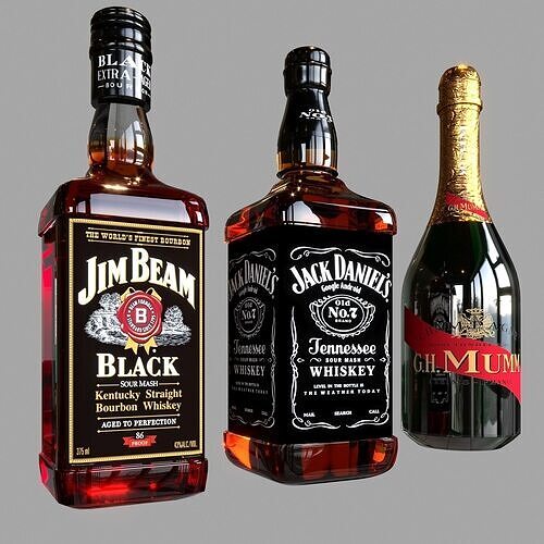 SCOTCH WHISKEY BOTTLE COLLECTION NO8 A 3D model 3
