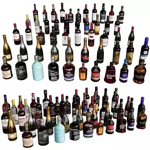 SCOTCH WHISKEY BOTTLE COLLECTION NO8 A 3D model