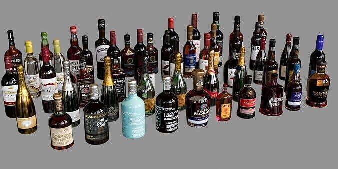 SCOTCH WHISKEY BOTTLE COLLECTION NO8 A 3D model 5