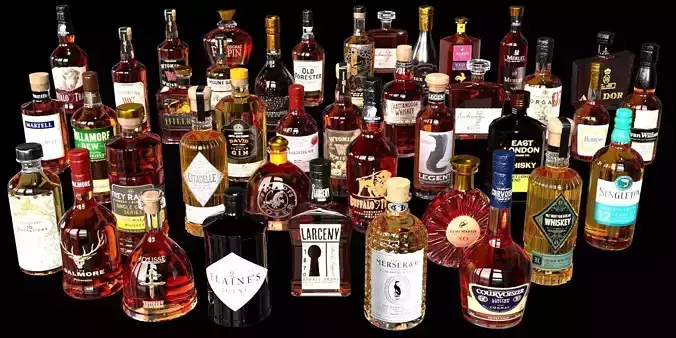 SCOTCH WHISKEY BOTTLE COLLECTION NO7 A 3D model