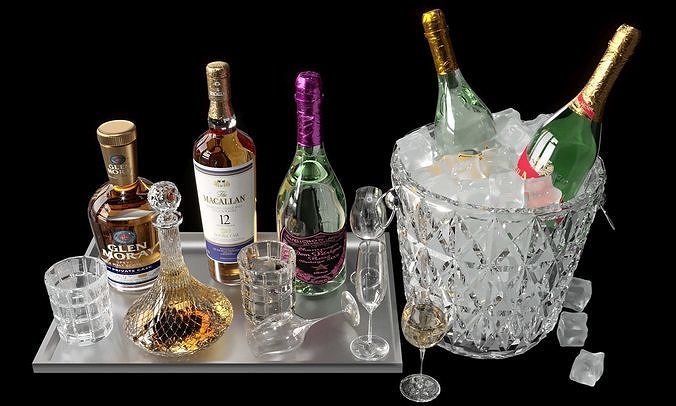 SCOTCH WHISKEY BOTTLE COLLECTION NO6 A 3D model