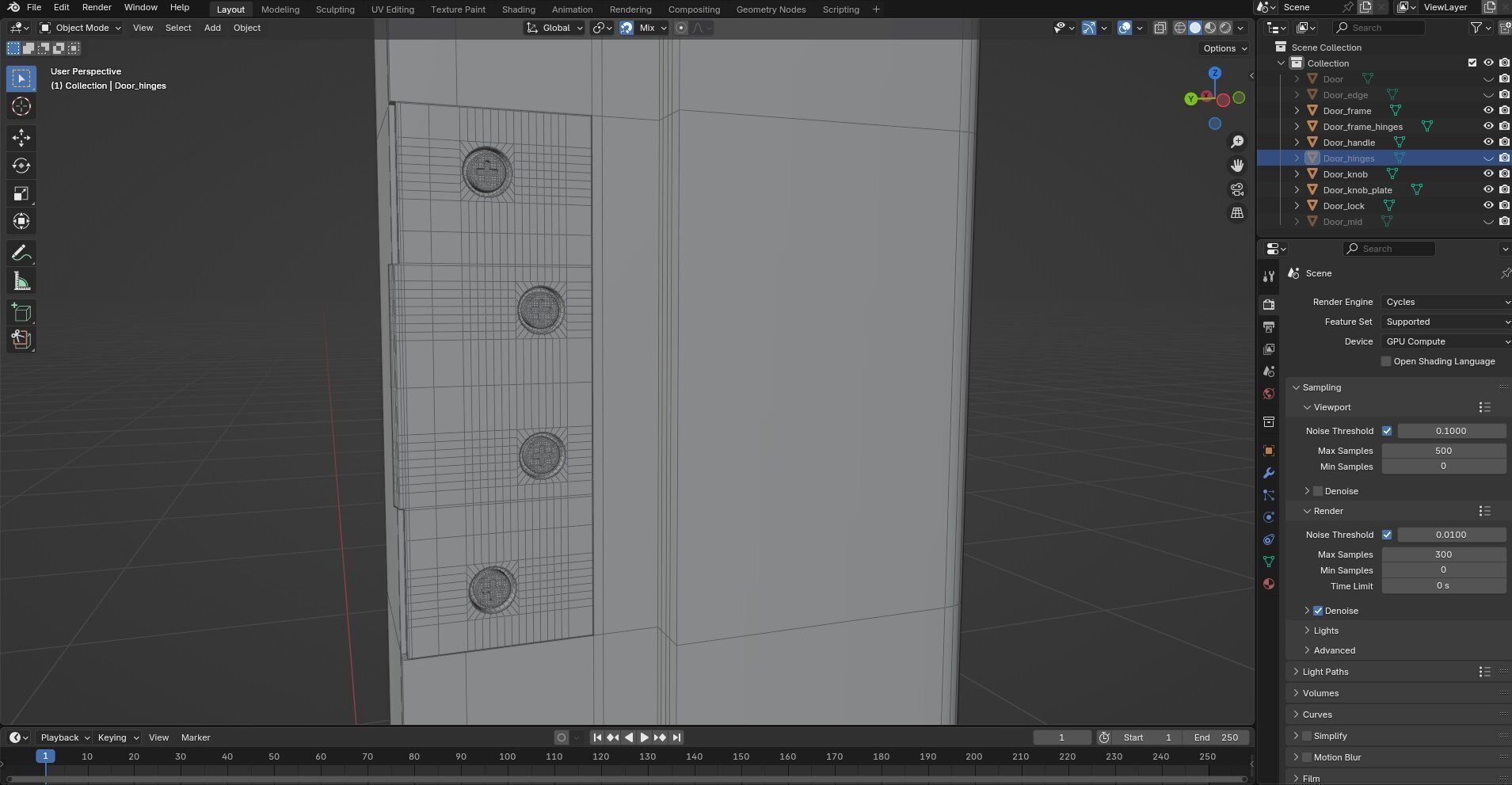 Door Design CG72 3D model_8