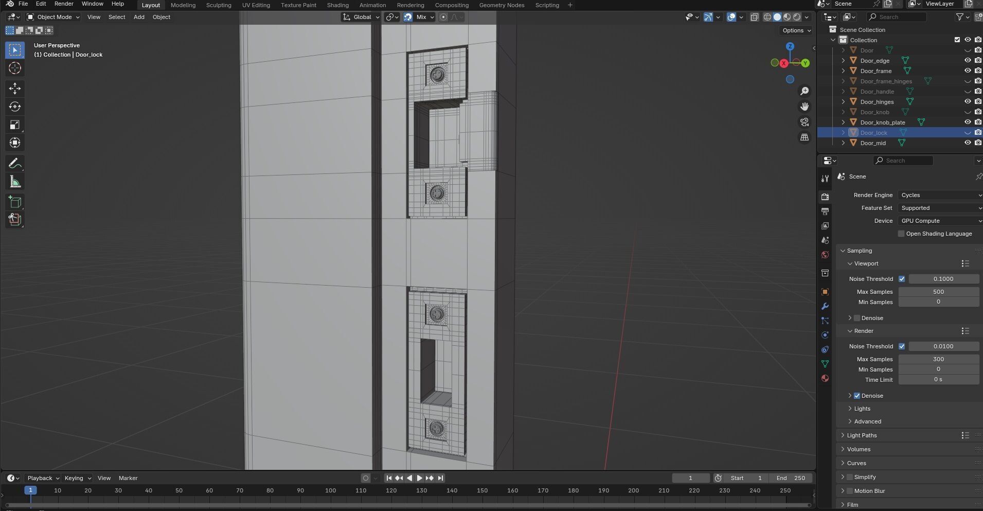 Door Design CG72 3D model_10