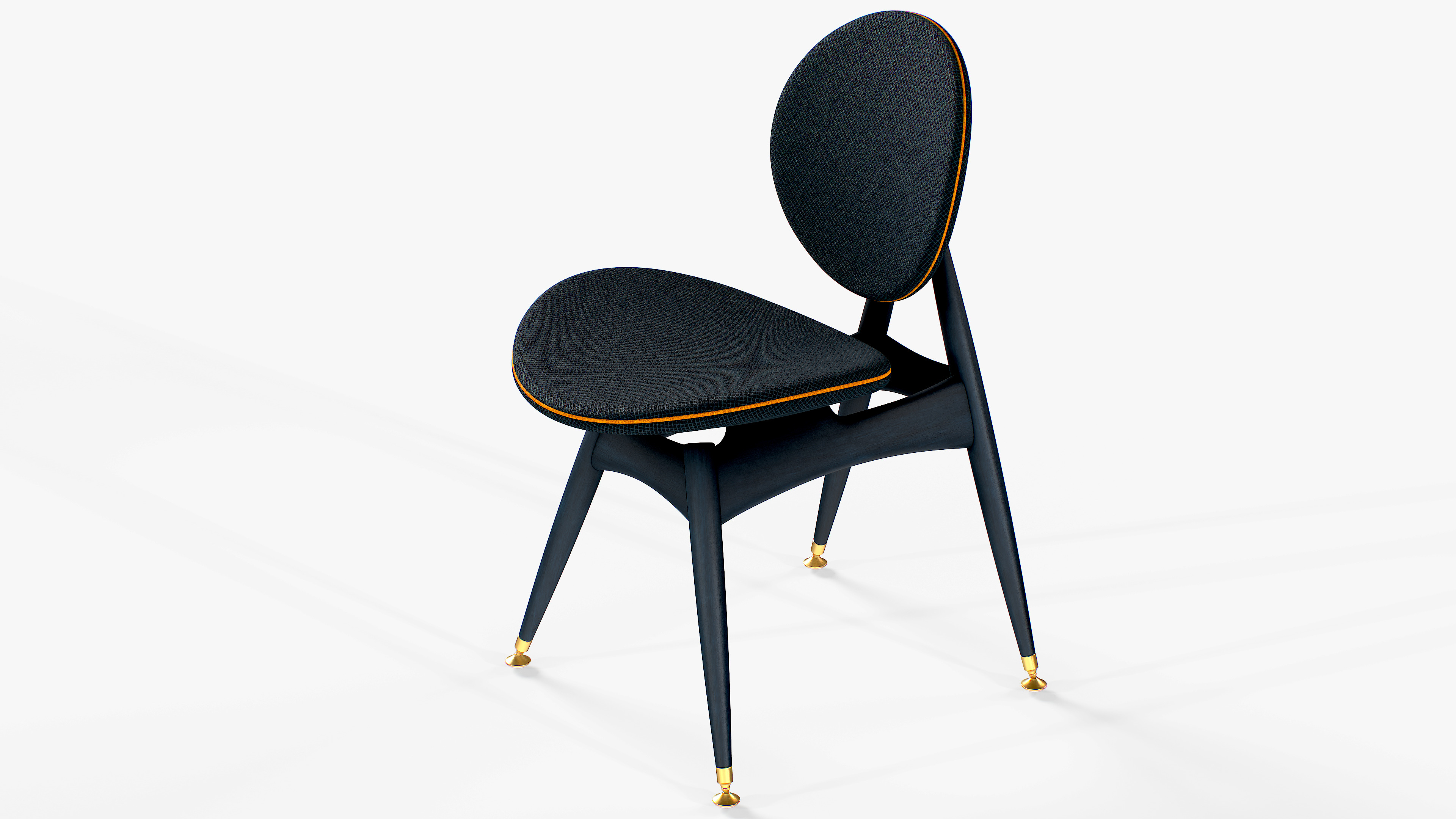 Circle Dining Chair 3D model_5