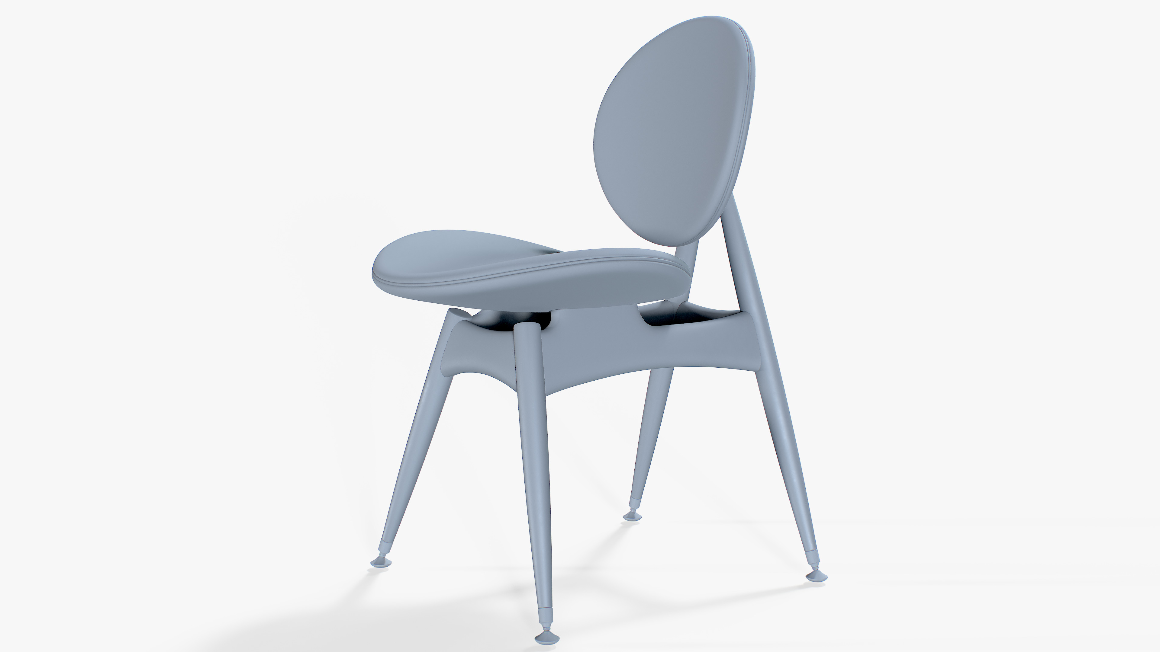 Circle Dining Chair 3D model_9