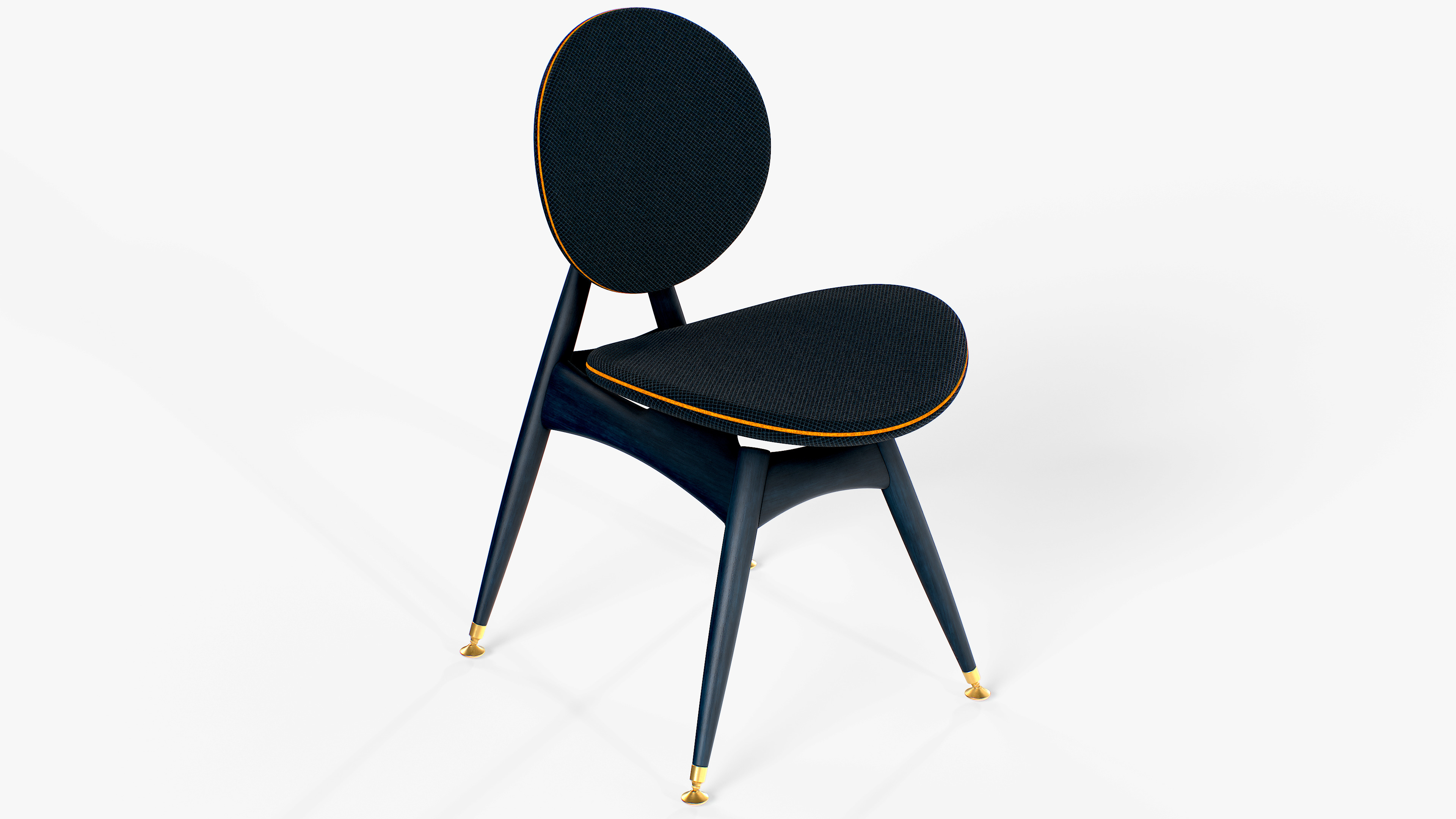 Circle Dining Chair 3D model_6