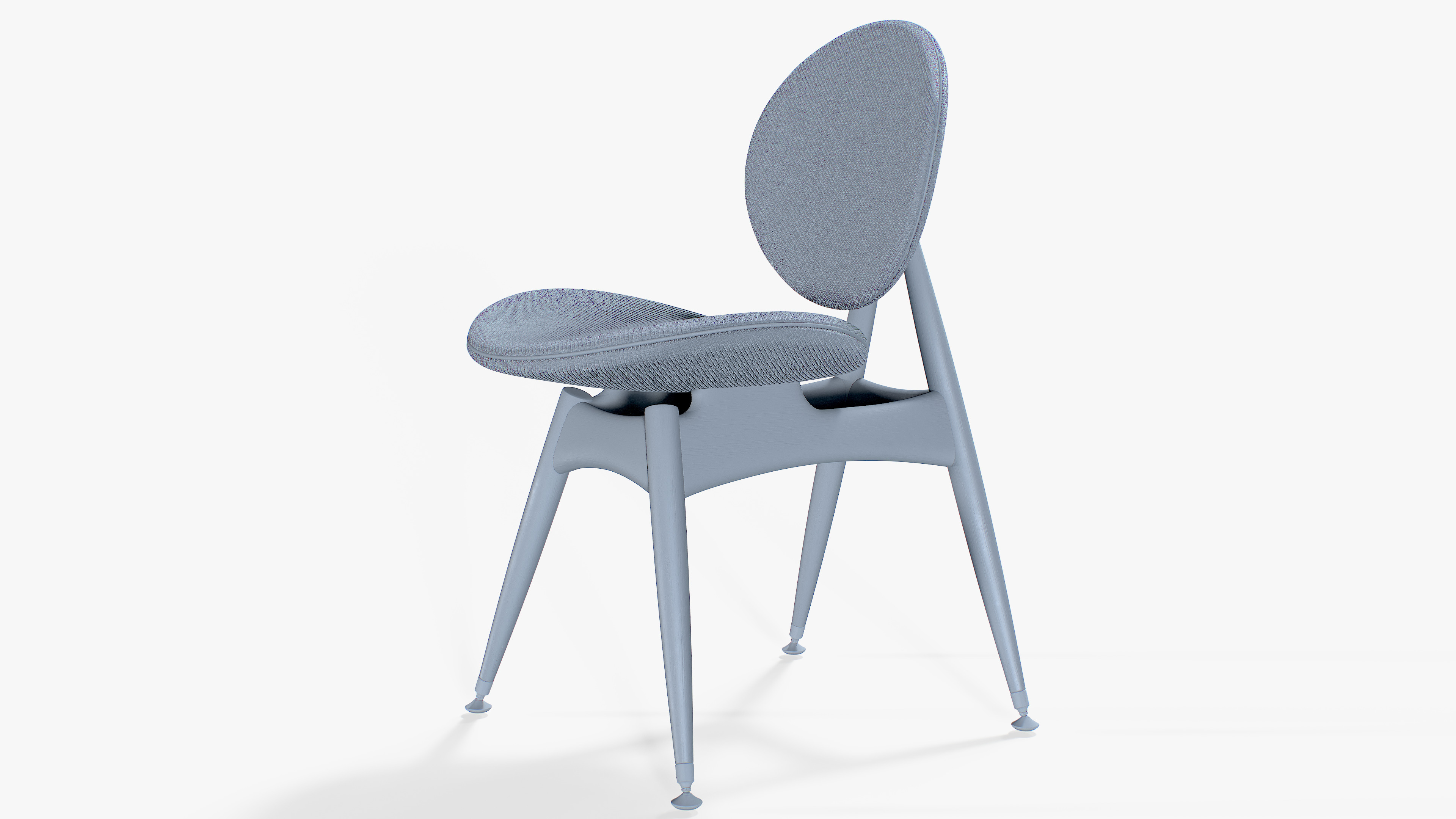 Circle Dining Chair 3D model_8
