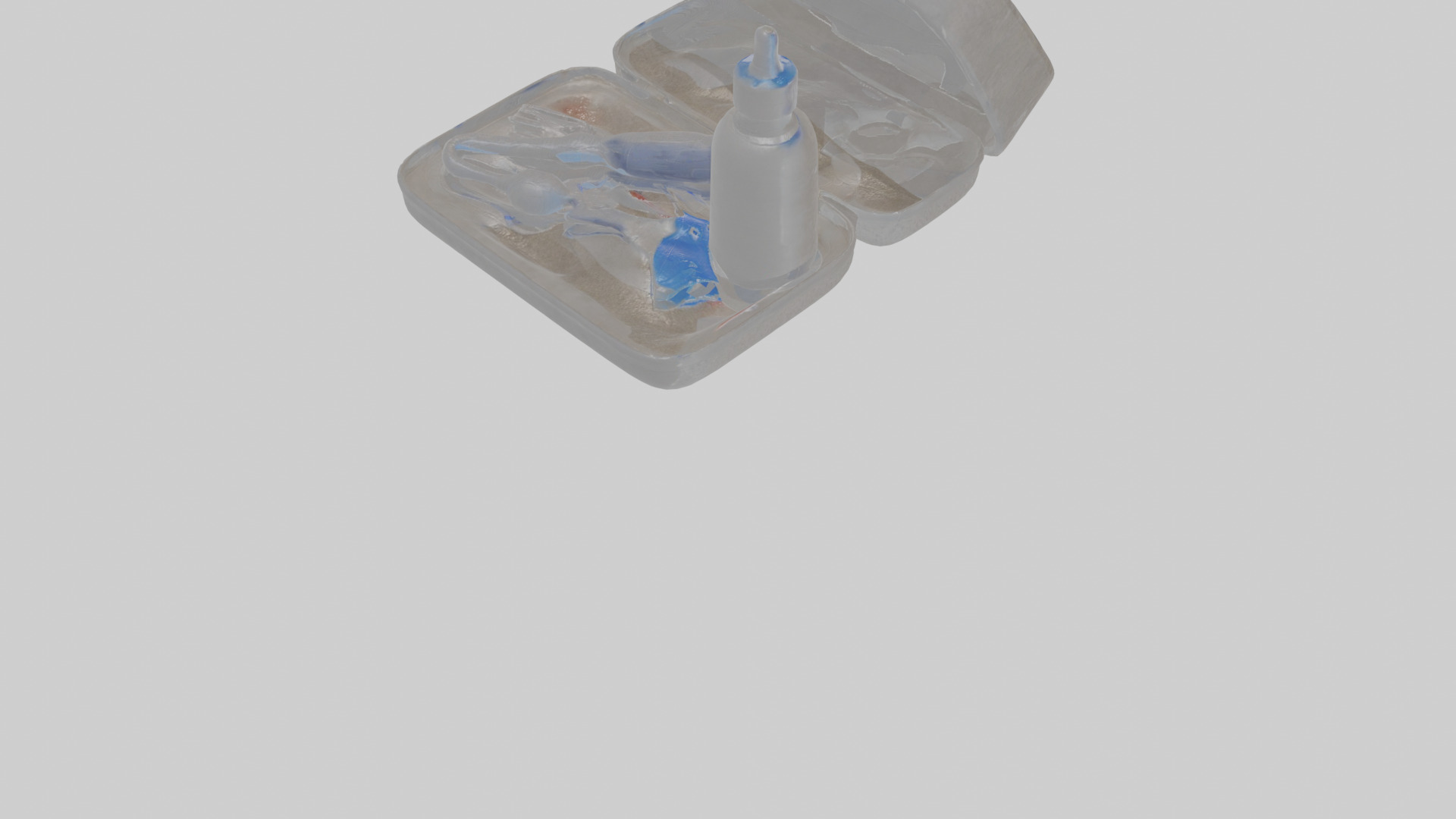 CPAP cleaning kit Low-poly 3D model_8