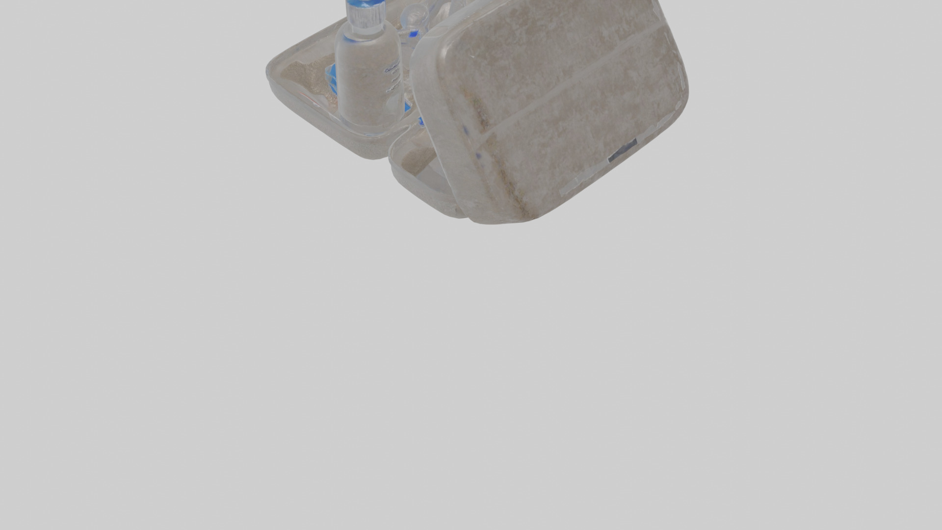 CPAP cleaning kit Low-poly 3D model_5