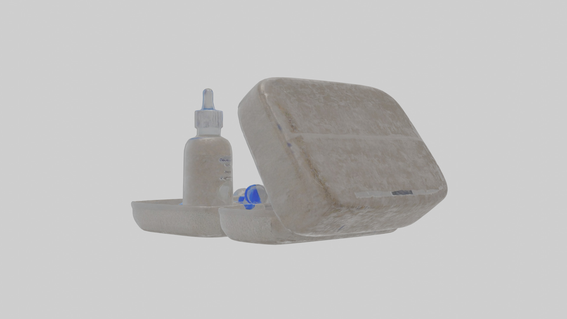 CPAP cleaning kit Low-poly 3D model_1