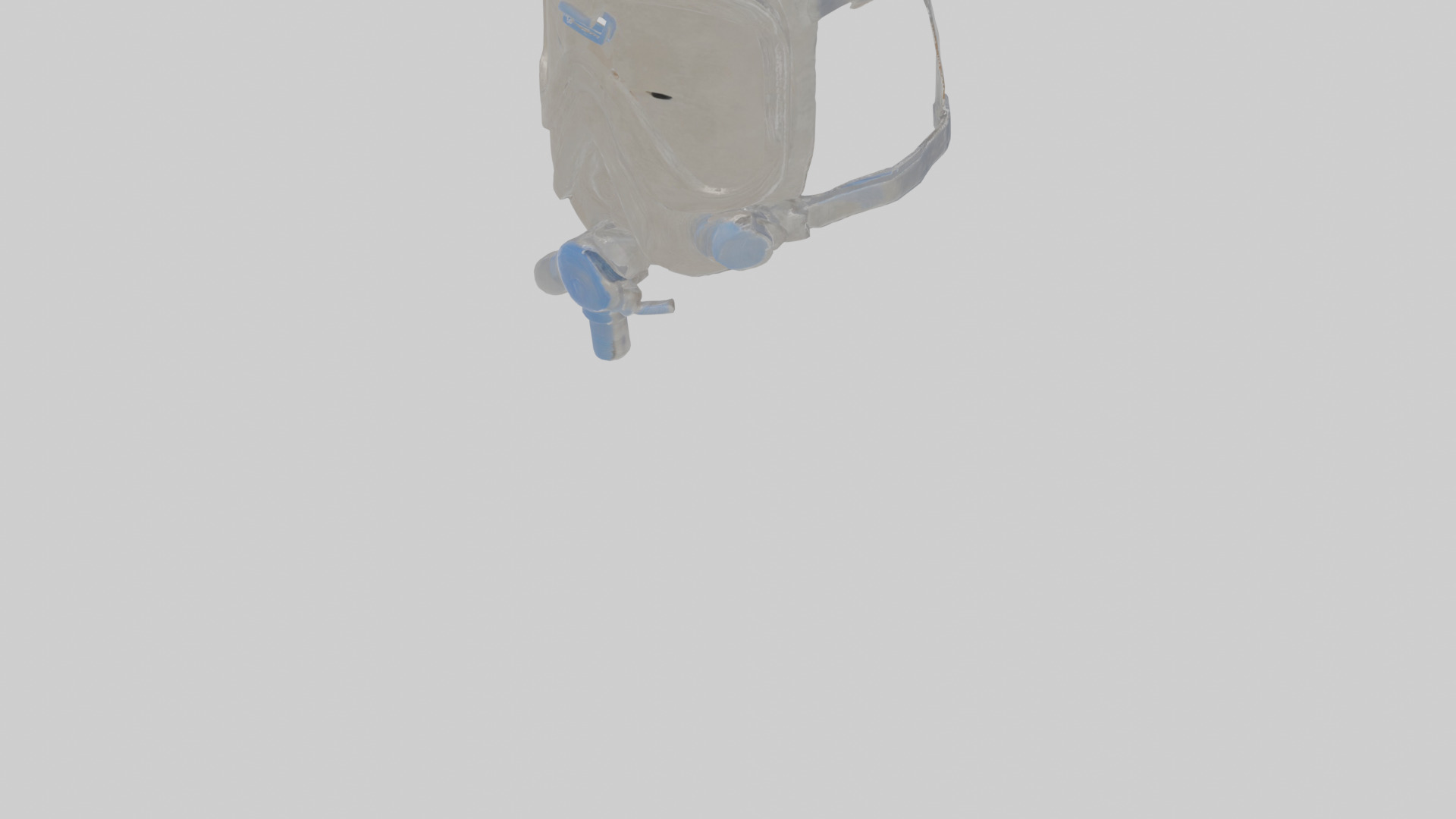 CPAP mask Low-poly 3D model_9