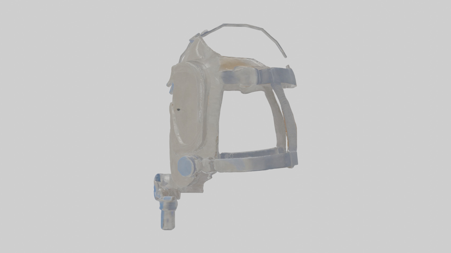 CPAP mask Low-poly 3D model_19