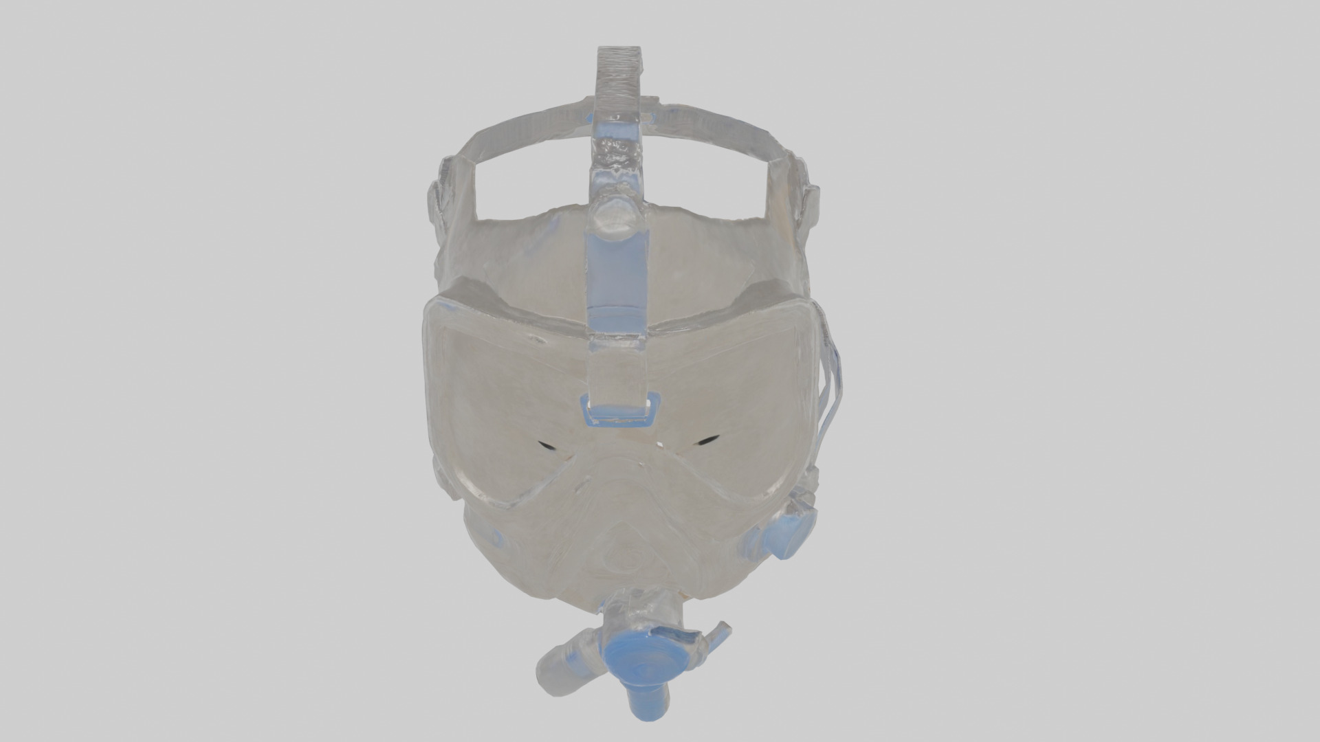CPAP mask Low-poly 3D model_25