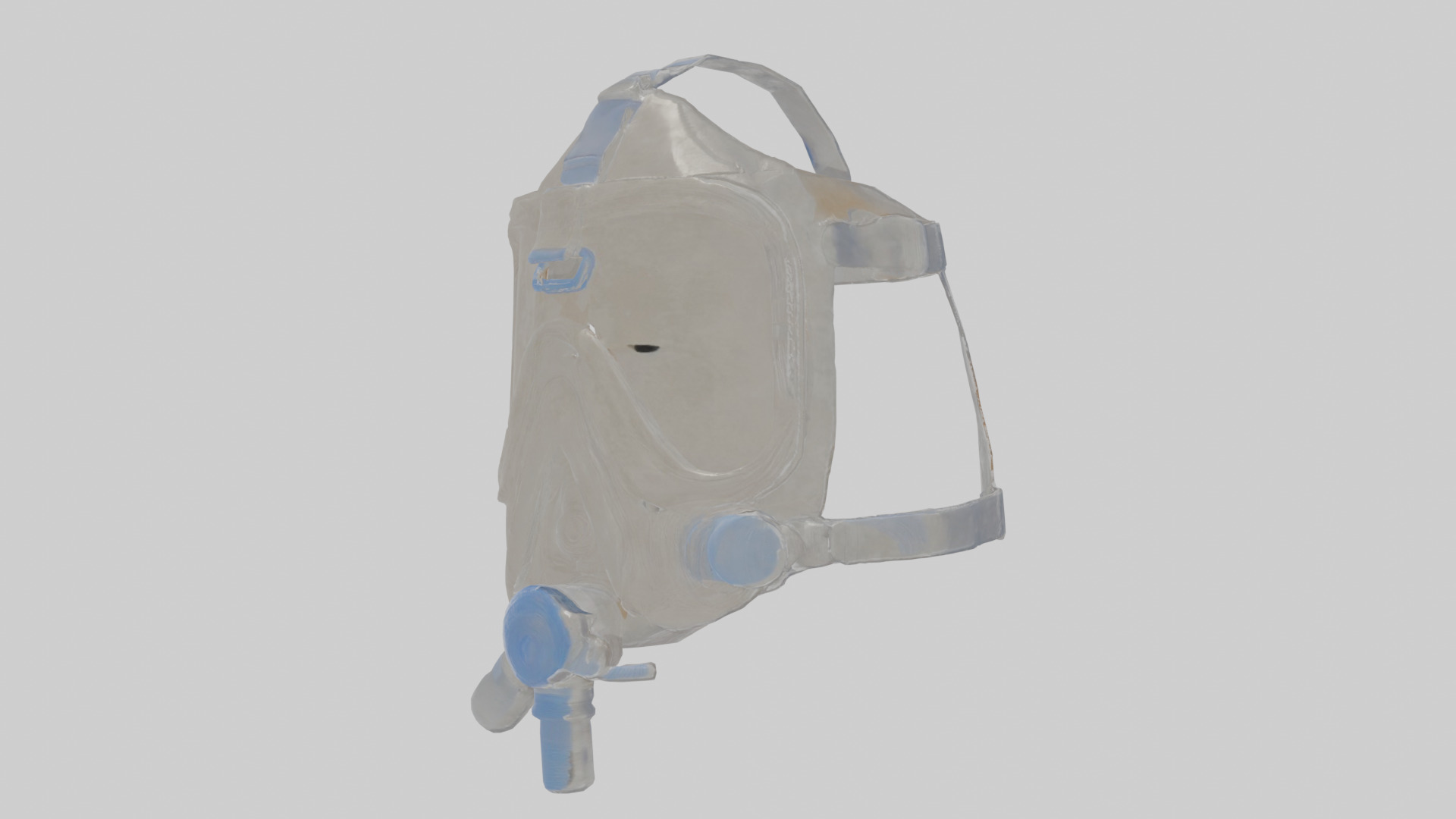 CPAP mask Low-poly 3D model_14