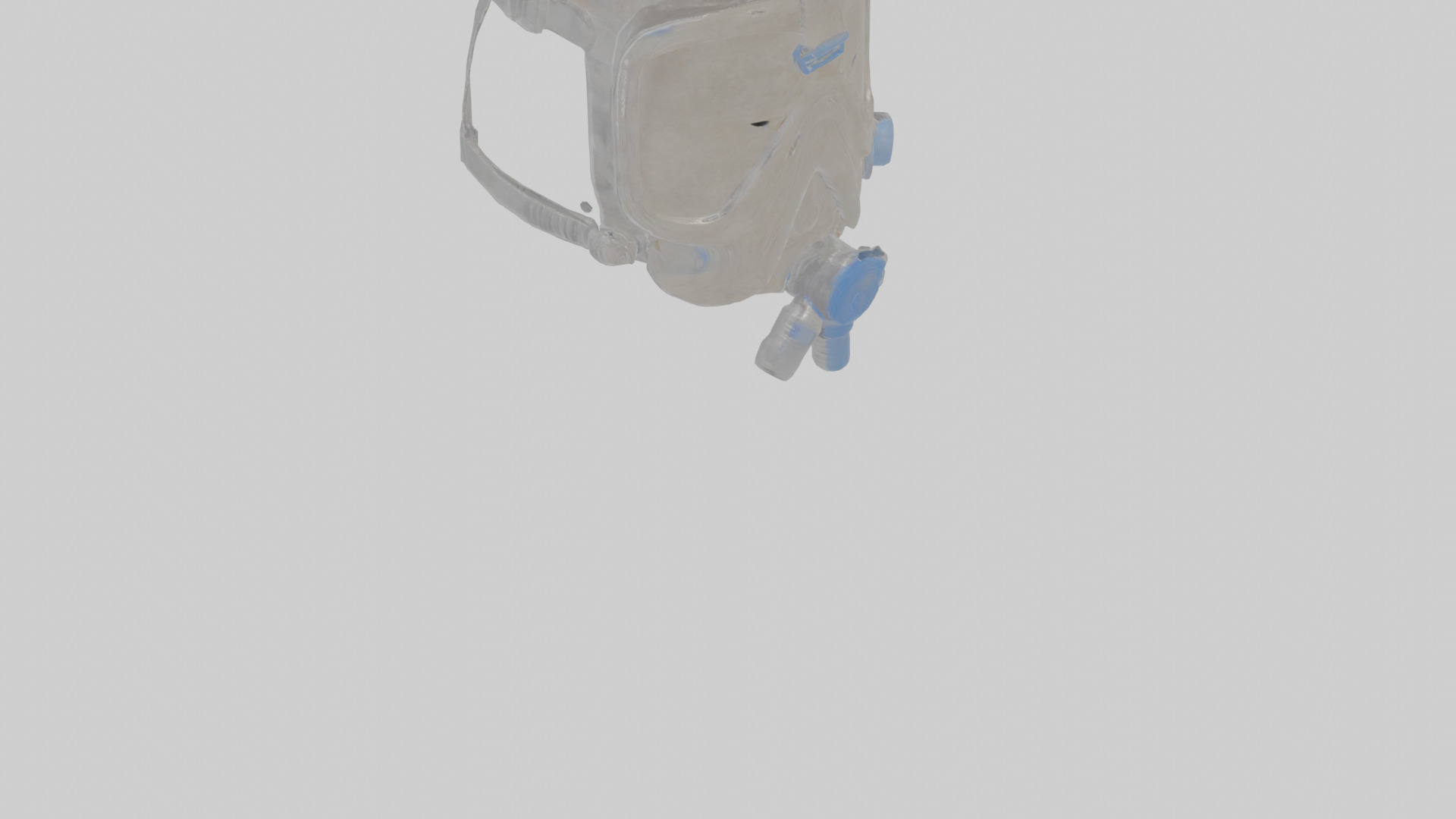 CPAP mask Low-poly 3D model_10