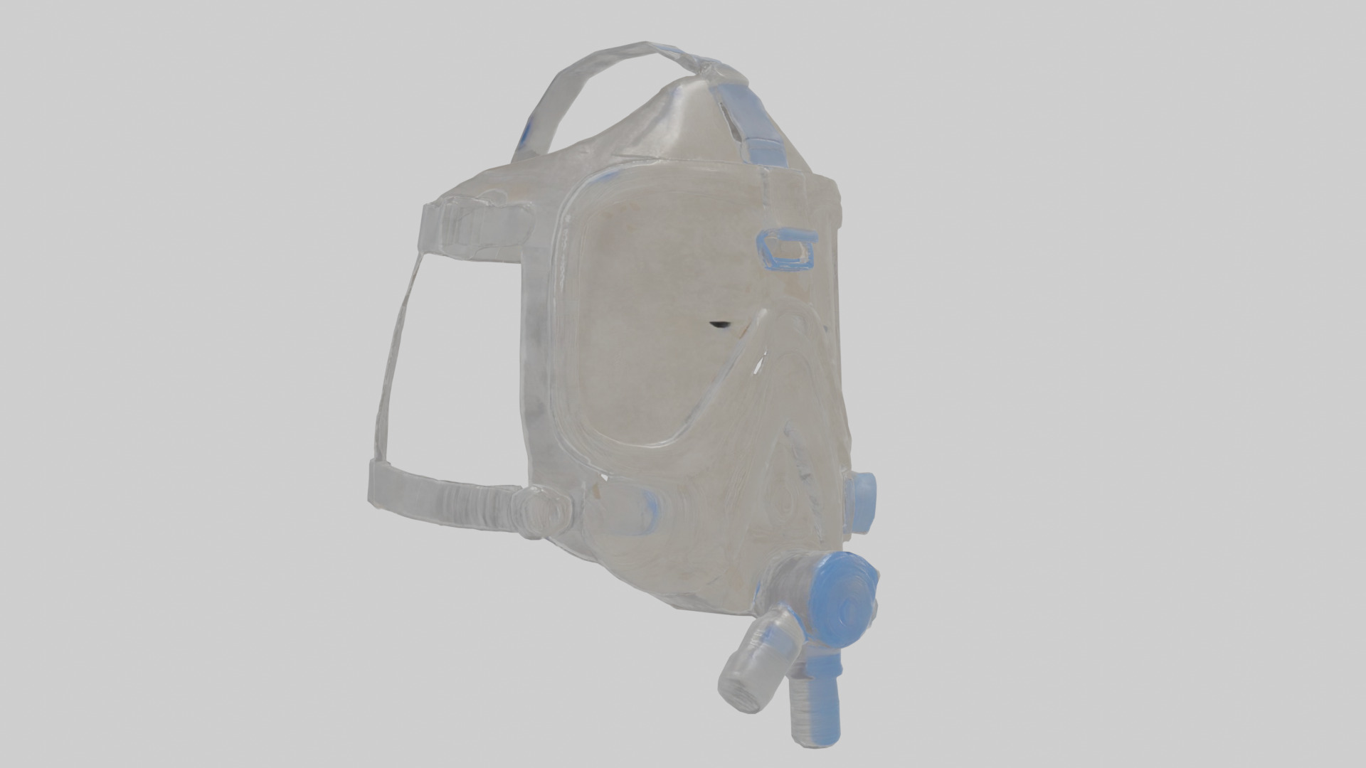 CPAP mask Low-poly 3D model_12