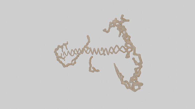 CRISPR Cas9 Low-poly 3D model