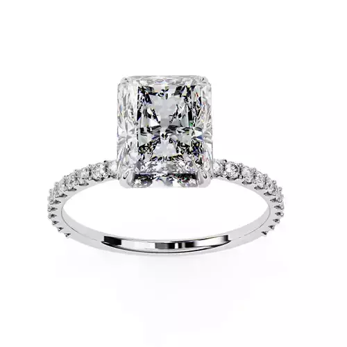 ASSCHER DIAMOND RING -CAD-068