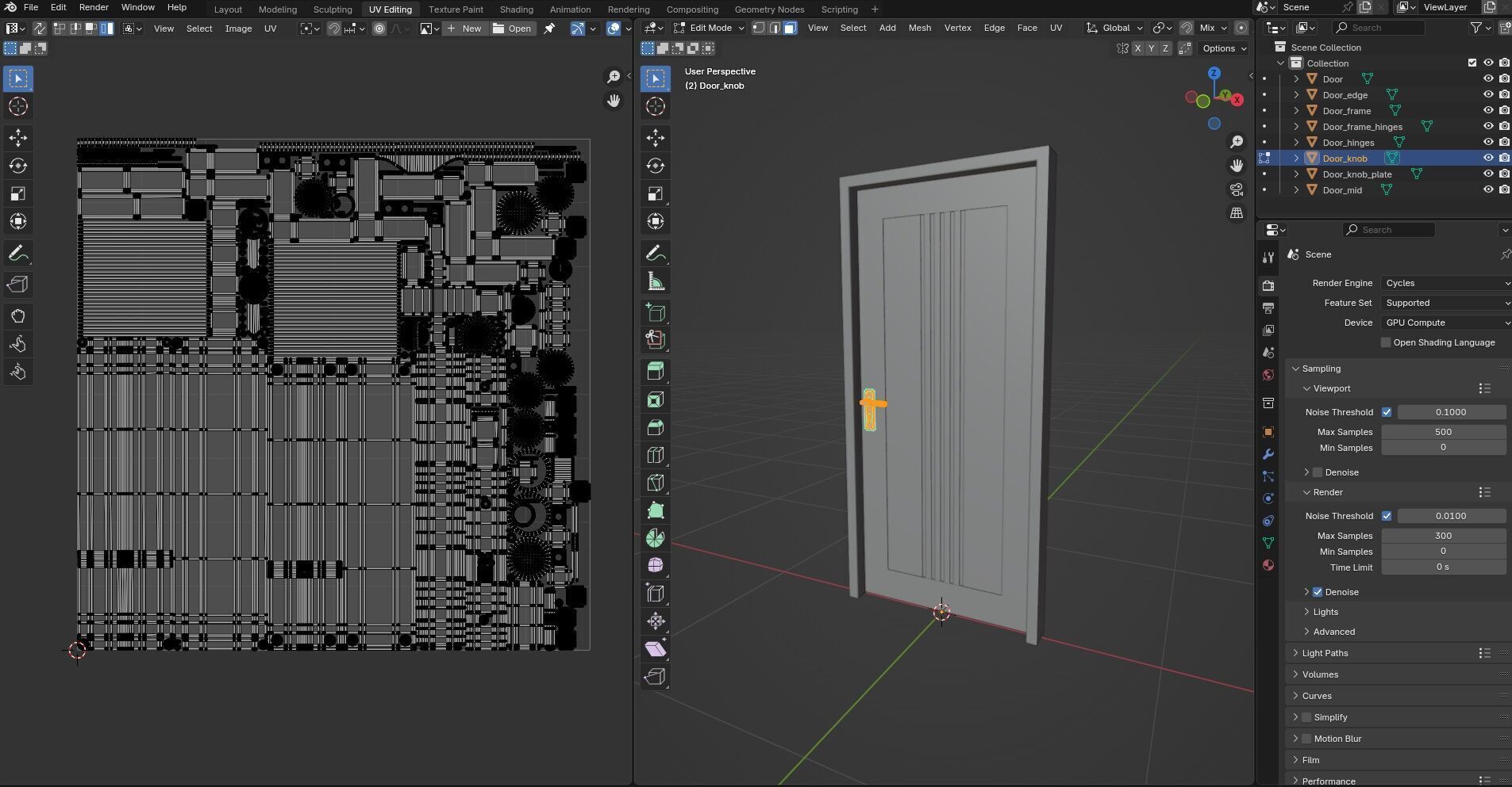Door Design CG73 3D model_16