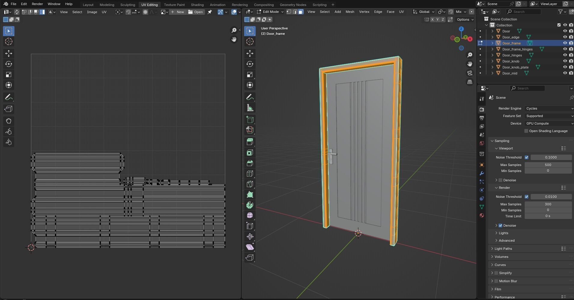 Door Design CG73 3D model_14