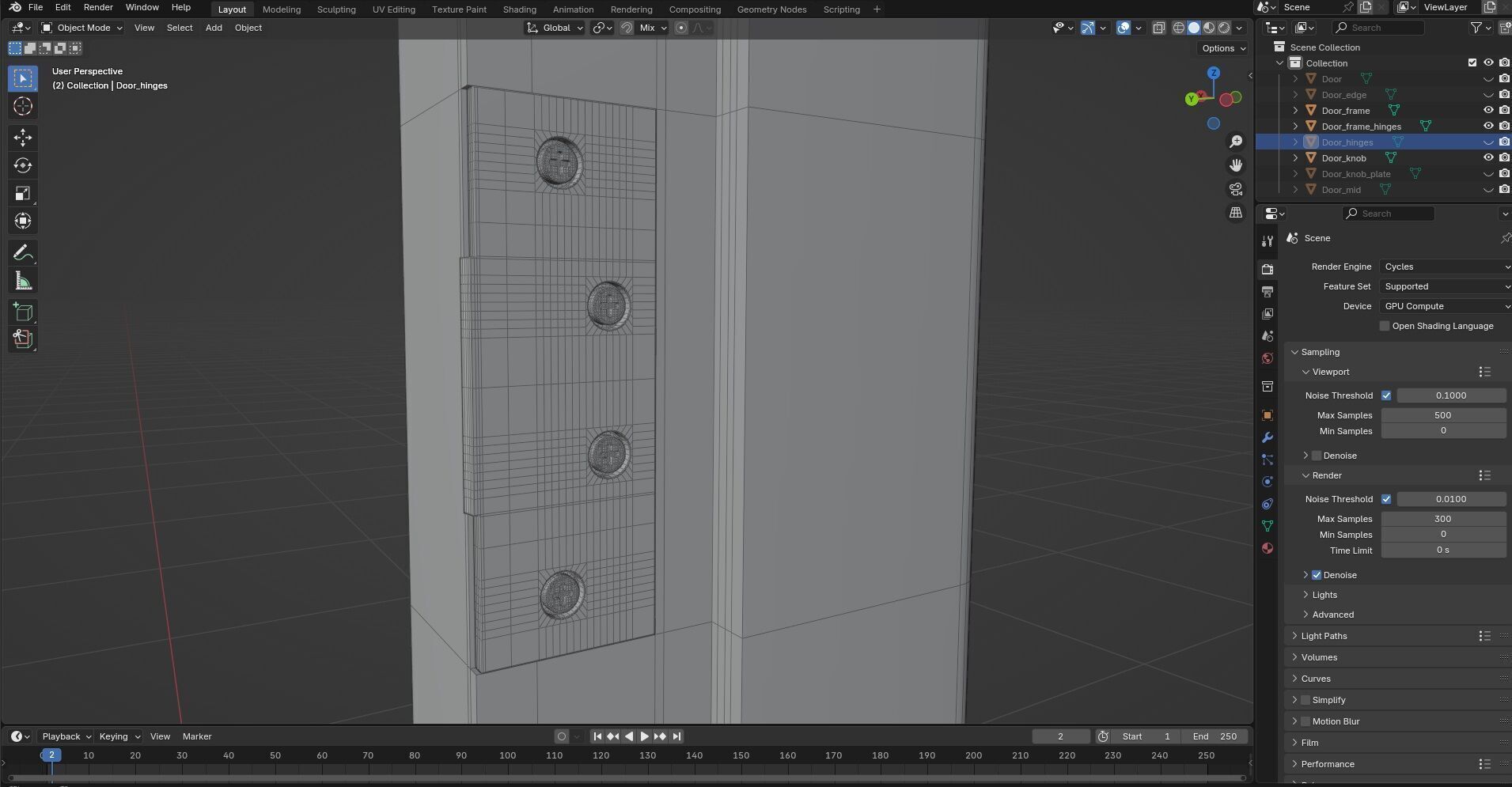 Door Design CG73 3D model_8