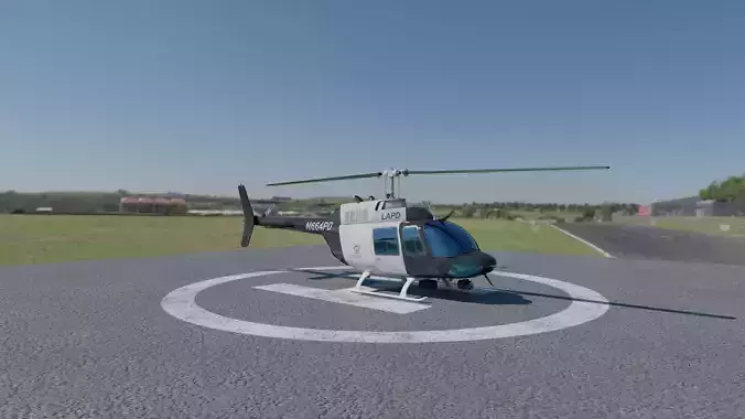 Bell 206 Police Helicopter