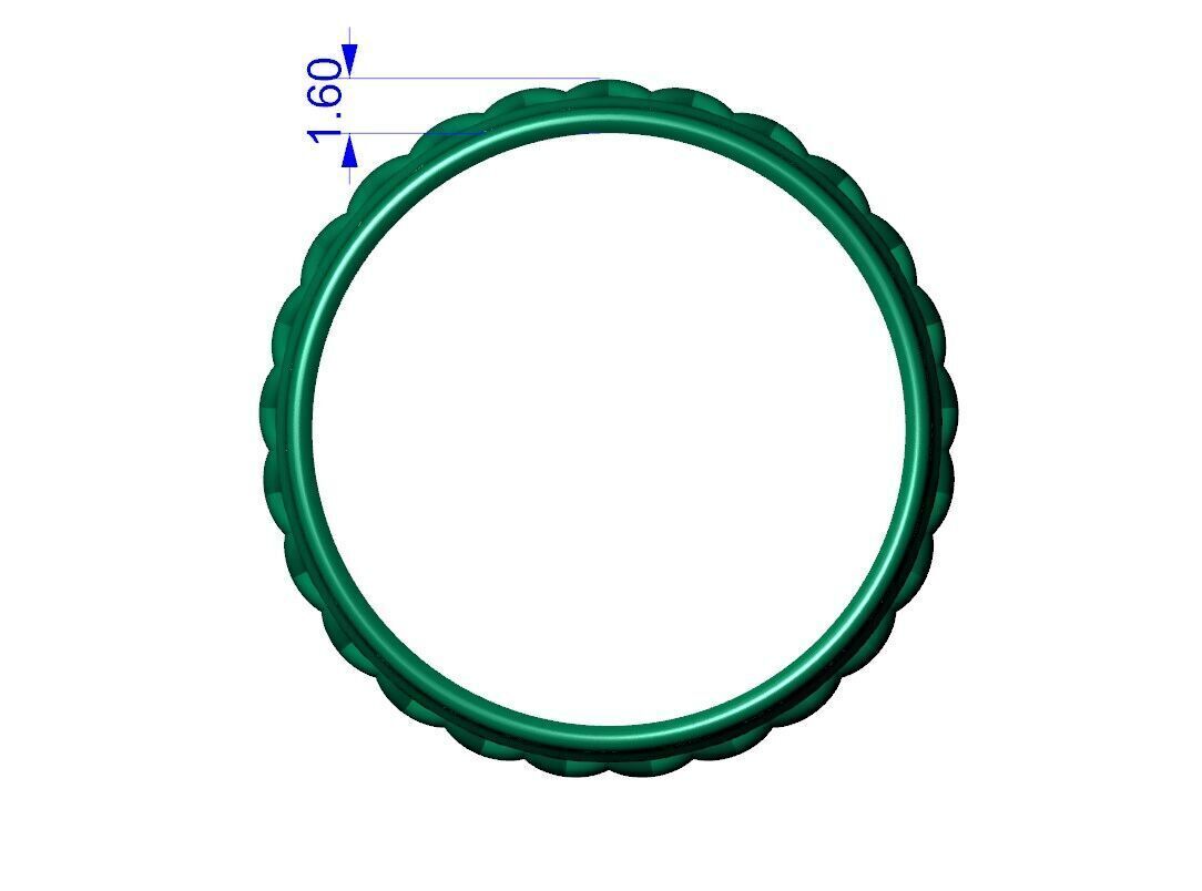 Wedding band ring geometrical pattern 3D print model_18