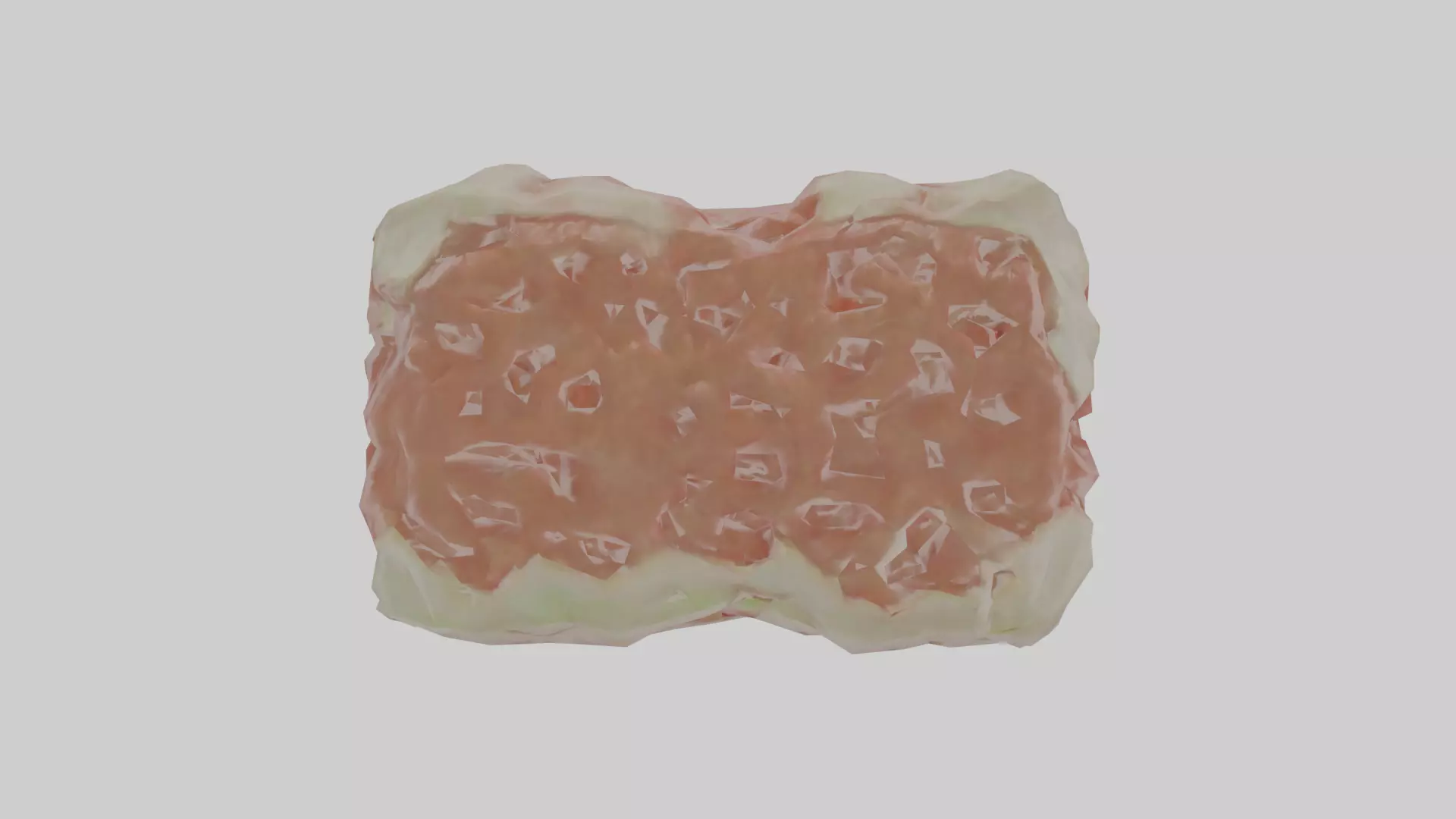 Cartilage Tissue Model fibrocartilage Low-poly 3D model_0