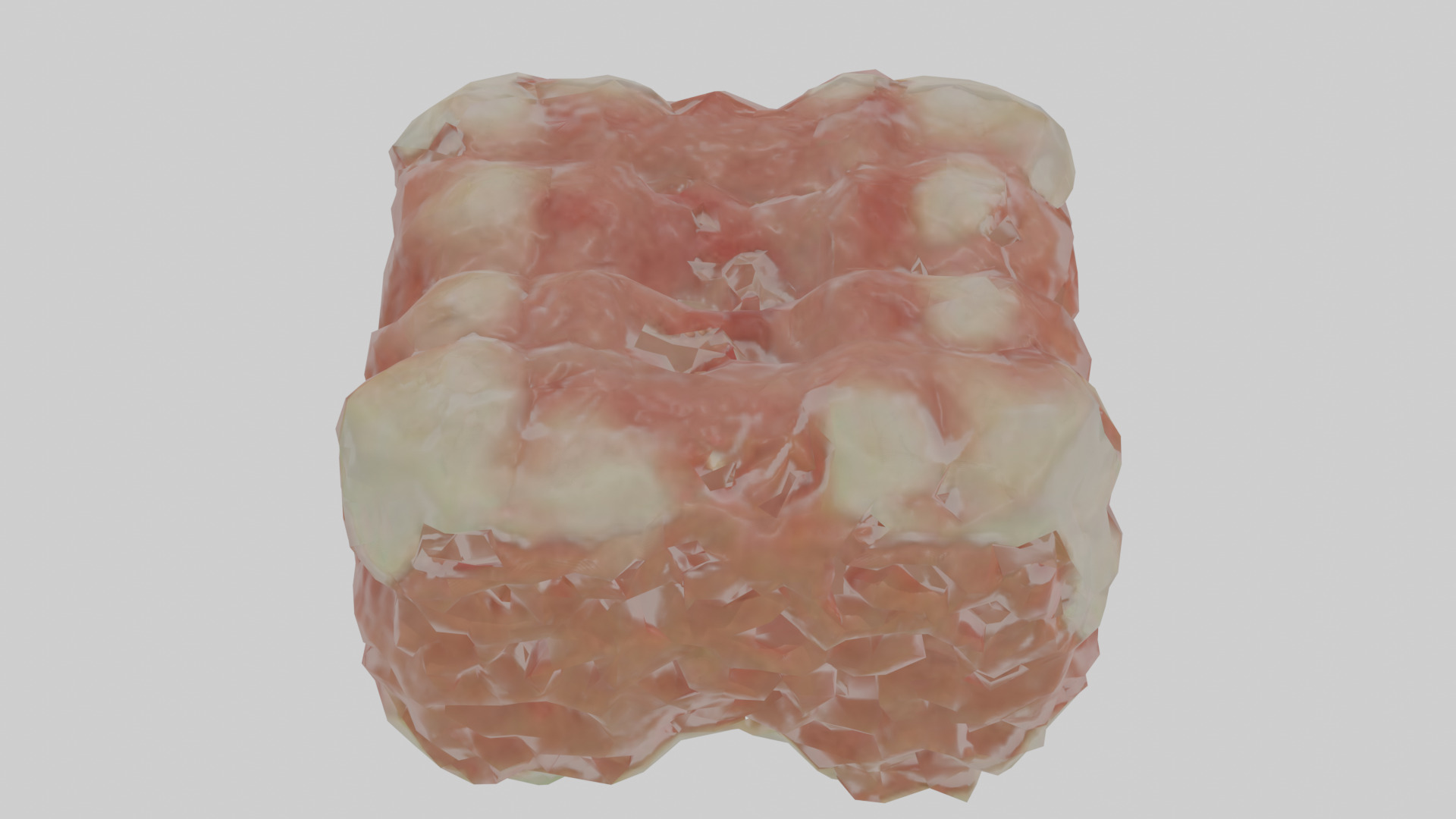 Cartilage Tissue Model fibrocartilage Low-poly 3D model_22