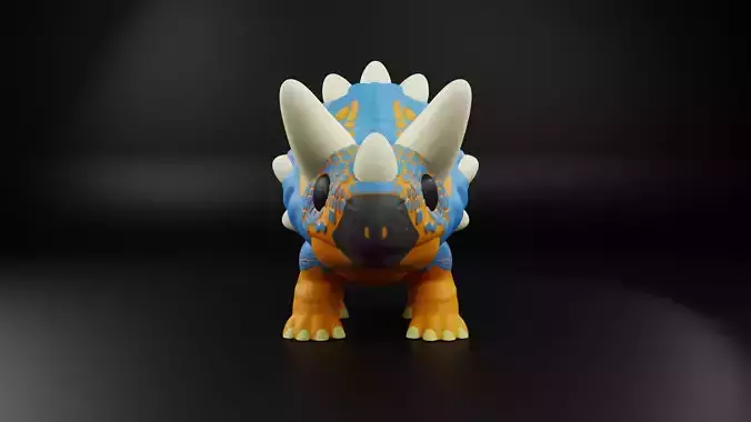 Triceratops Funko Pop from the Jurassic era  3D print model