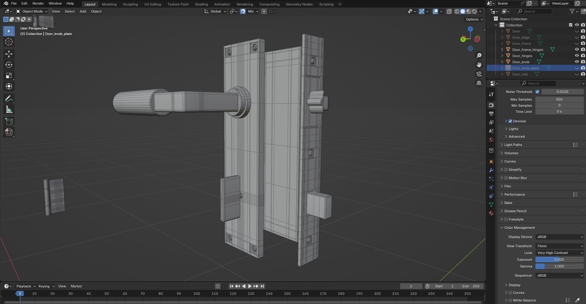 Door Design CG76 3D model_7