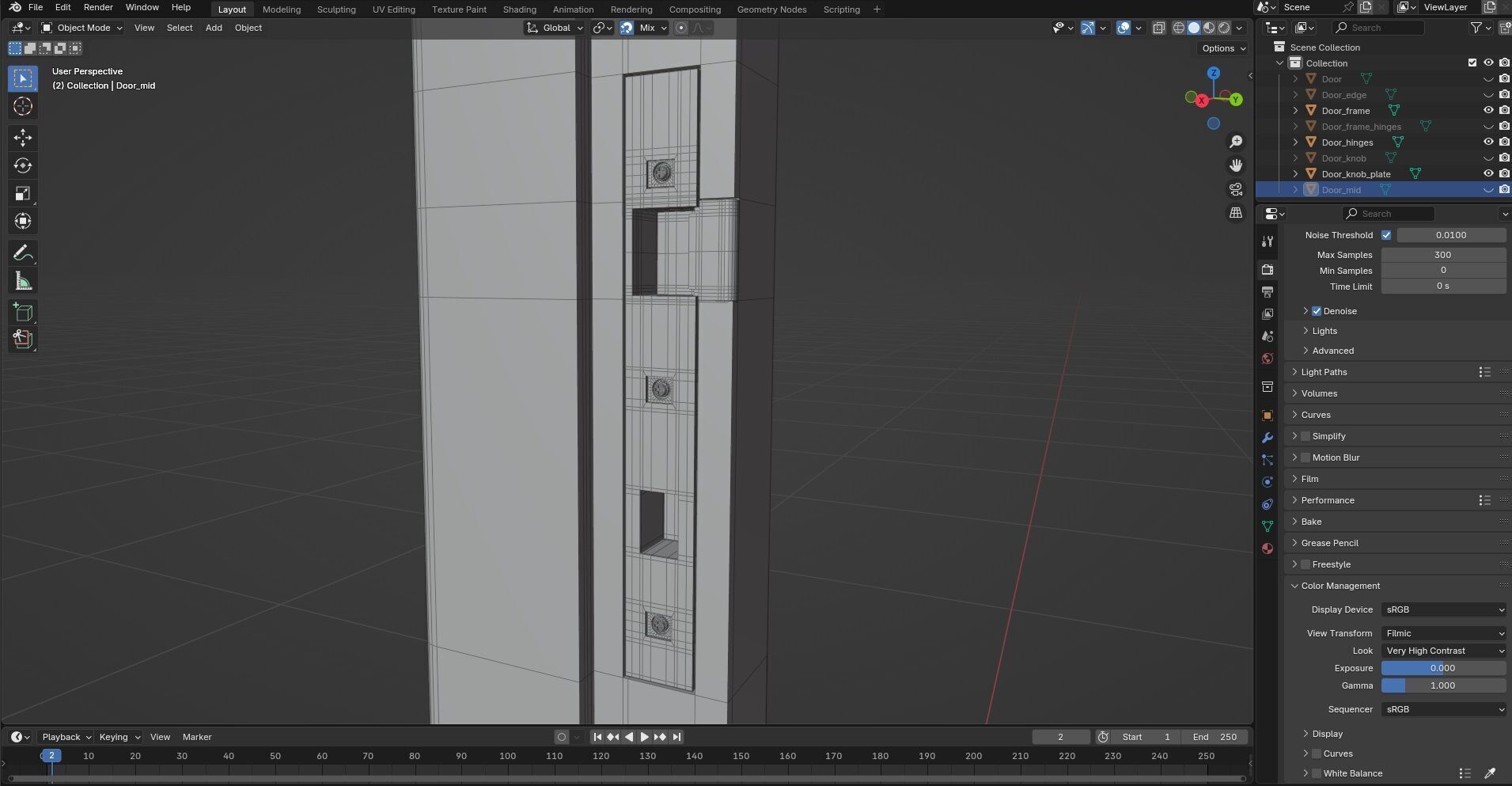 Door Design CG76 3D model_10