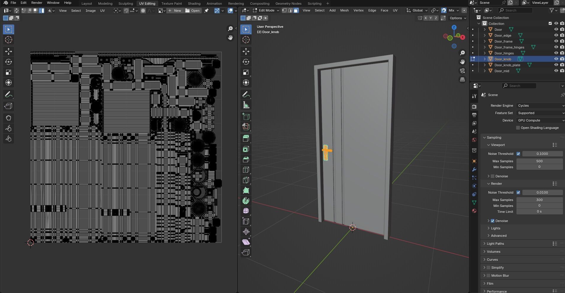 Door Design CG76 3D model_16